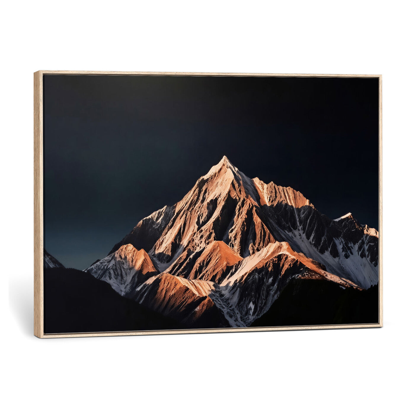 10196184-MGV-CV-36X24 - Snow Mountain Wall Art Canvas Print for Living Room Decor