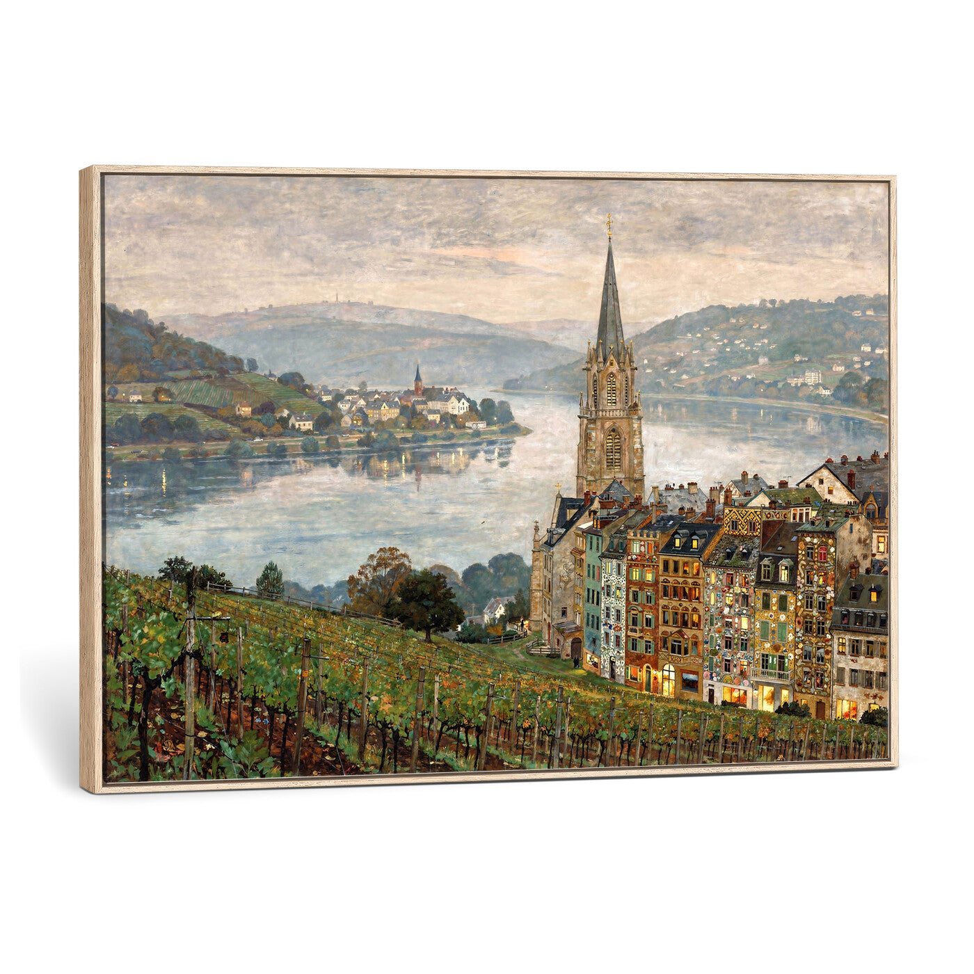 62626662-MGV-CV-36X24 - Mosel City Mosel River by Nicolai Astudin Wall Art Canvas Print