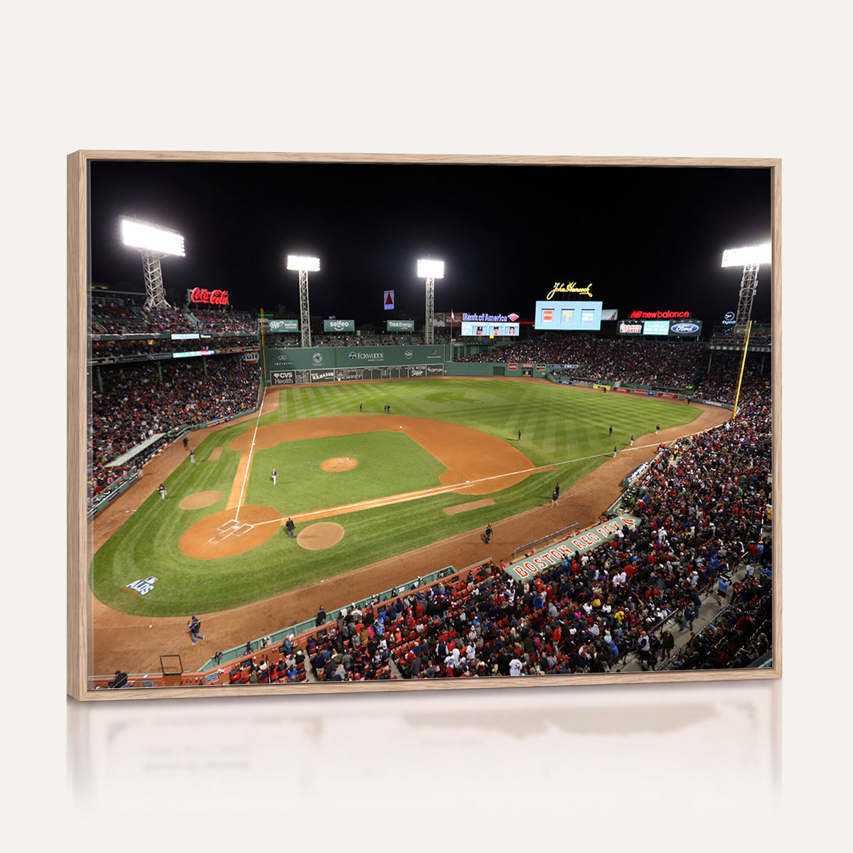 86945D-MGV-CV-36X24 - Fenway Park Boston Red Sox Baseball Stadium Wall Art Canvas Print for Gift Baseball Lover MLB Wall Art College Dorm Wall Decor Baseball Gift