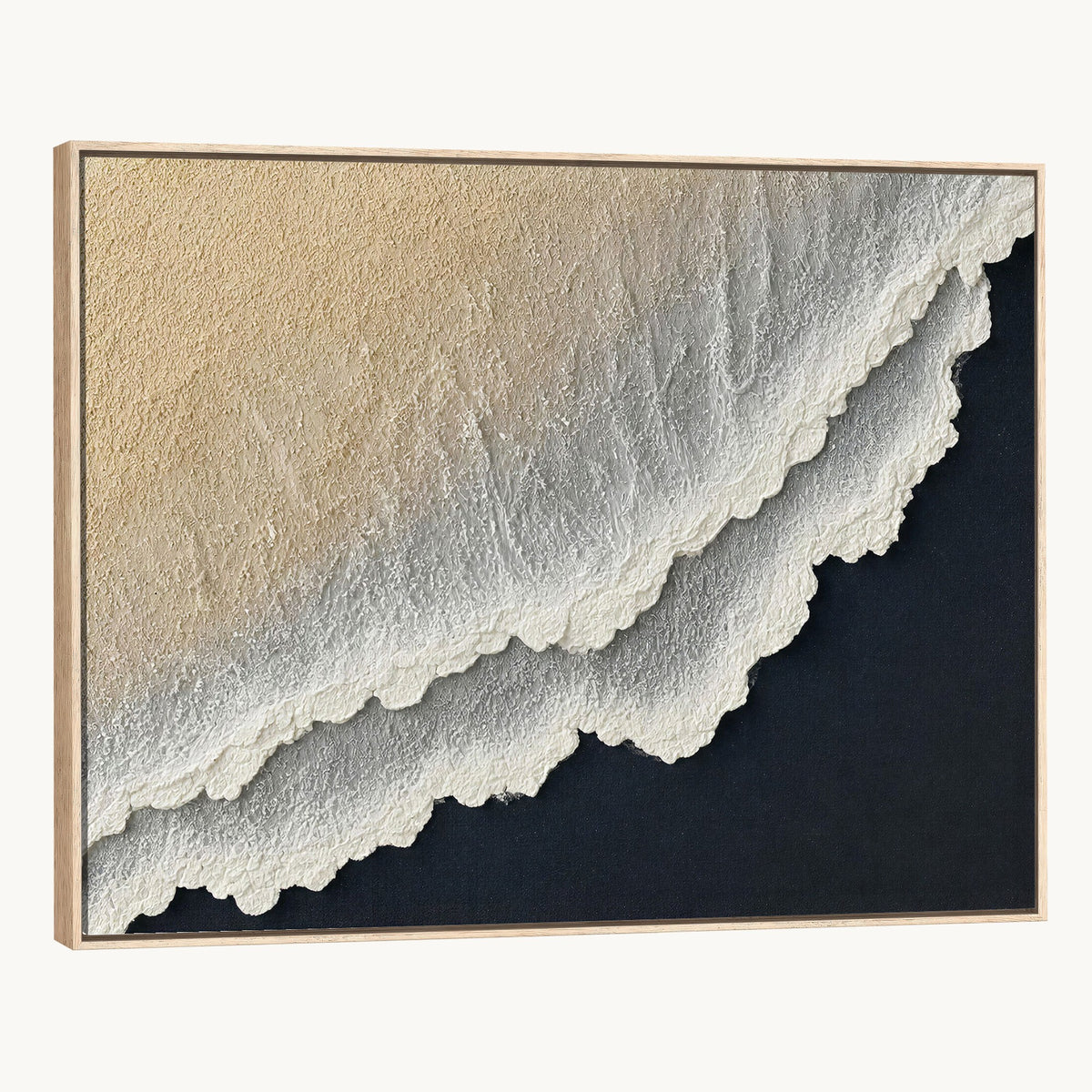 32969959-MGV-CV-24X16 - Abstract Ocean Wave Canvas Wall Art, Coastal Beach Wall Decor for Living Room