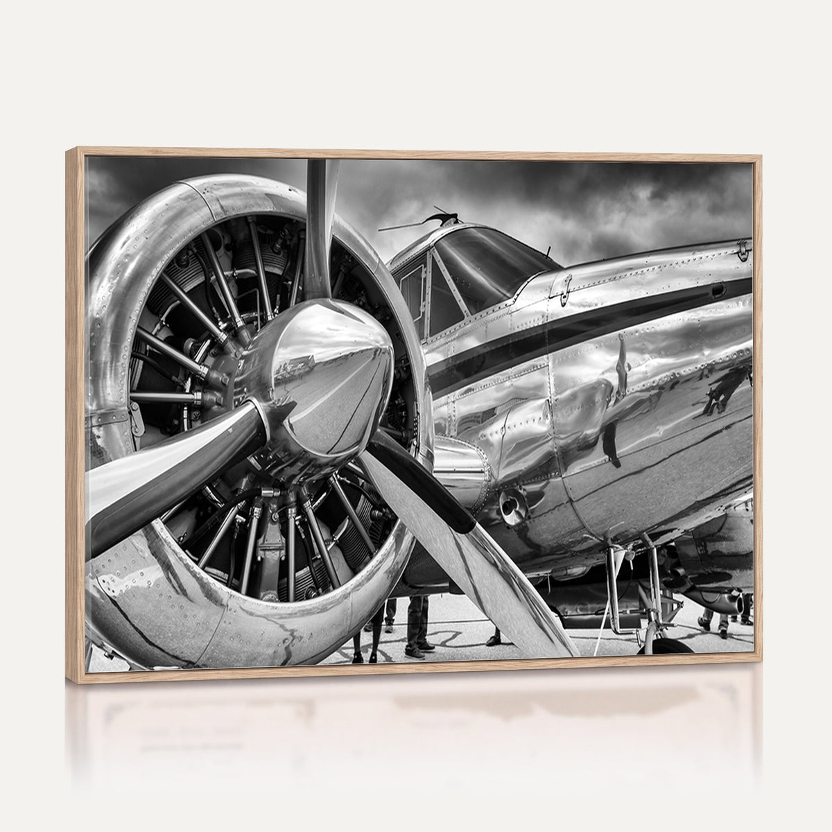 40672-MGV-CV-36X24 - Vintage Antique Airplane Wall Art Canvas Print