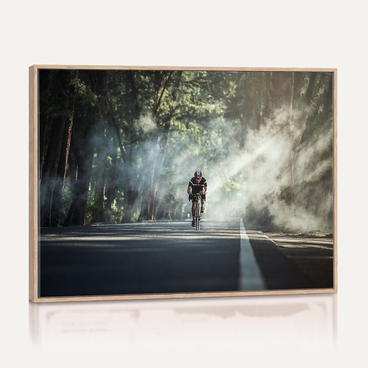 60298-MGV-CV-36X24 - Cycling Road Bike in the Morning, Cycling Road Bike Canvas Print