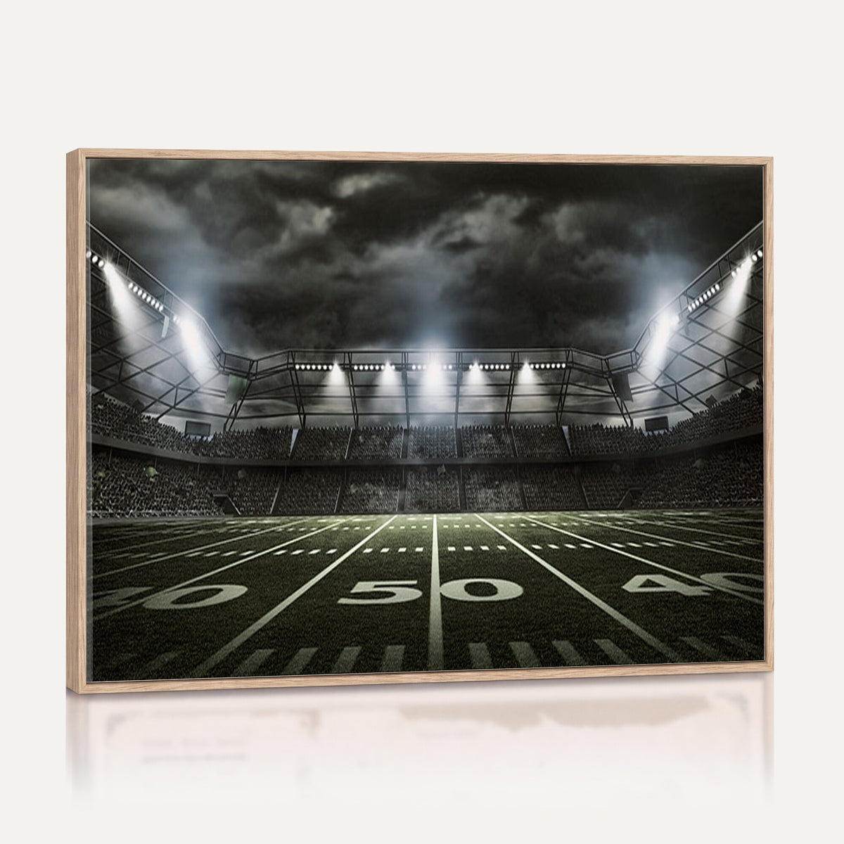 90107-MGV-CV-36X24 - American Football Stadium Wall Art Canvas Print, Stadium Sport Wall Art Print