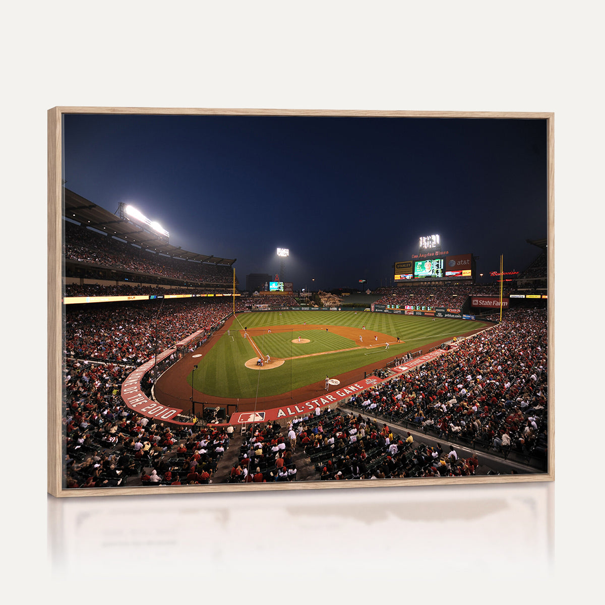 88896-MGV-CV-36X24 - Los Angeles Angels Baseball Team Print, Anaheim Angel Stadium Wall Art