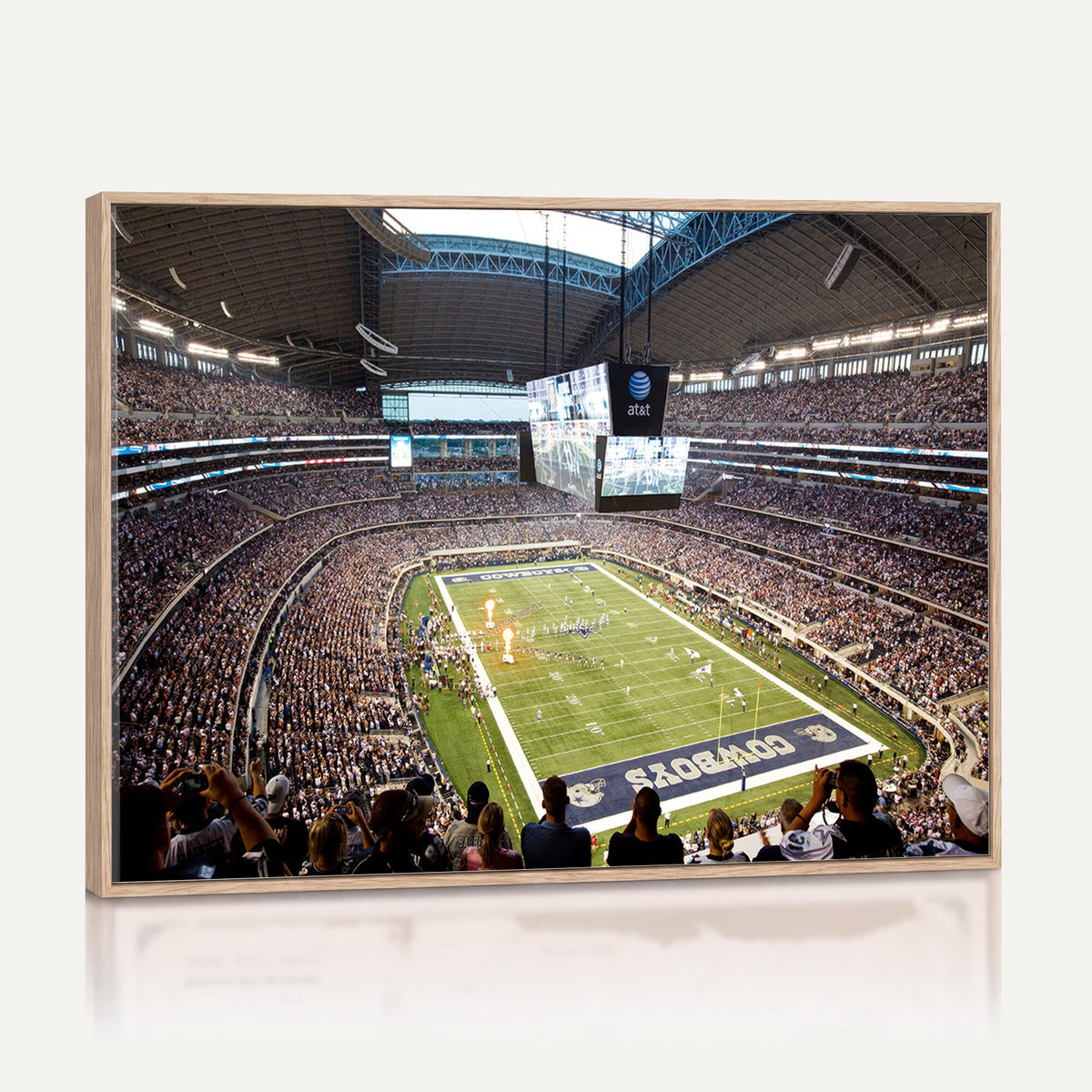 82096-MGV-CV-36X24 - Dallas Cowboys Football Team Print - Arlington AT&T Stadium Wall Art Canvas Print