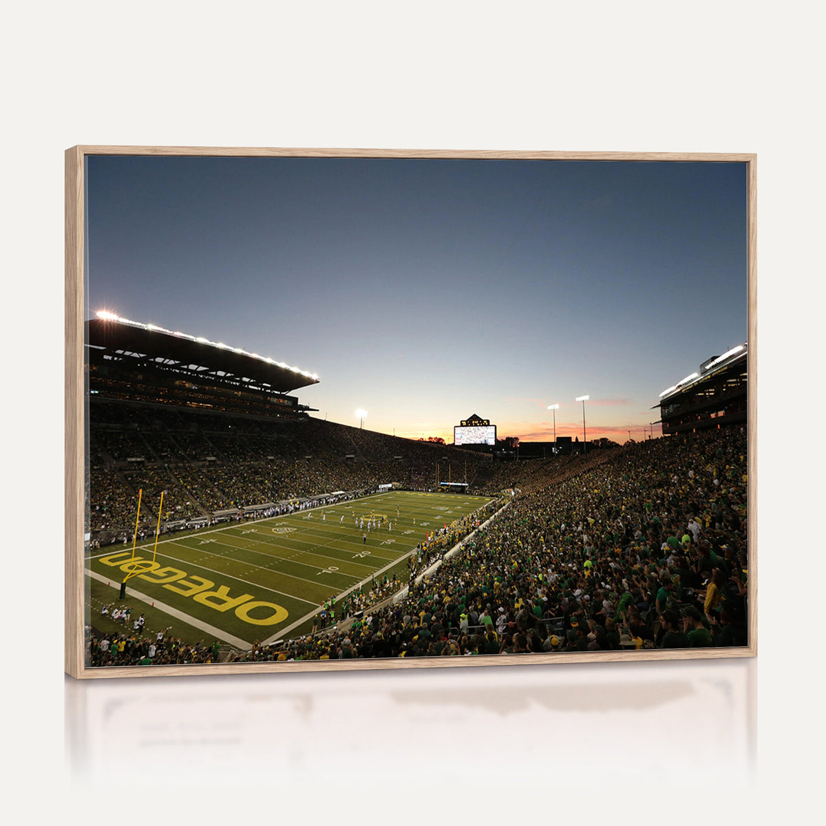 21429-MGV-CV-36X24 - Oregon Ducks Football Team Print - Eugene Autzen Stadium Wall Art Canvas Print
