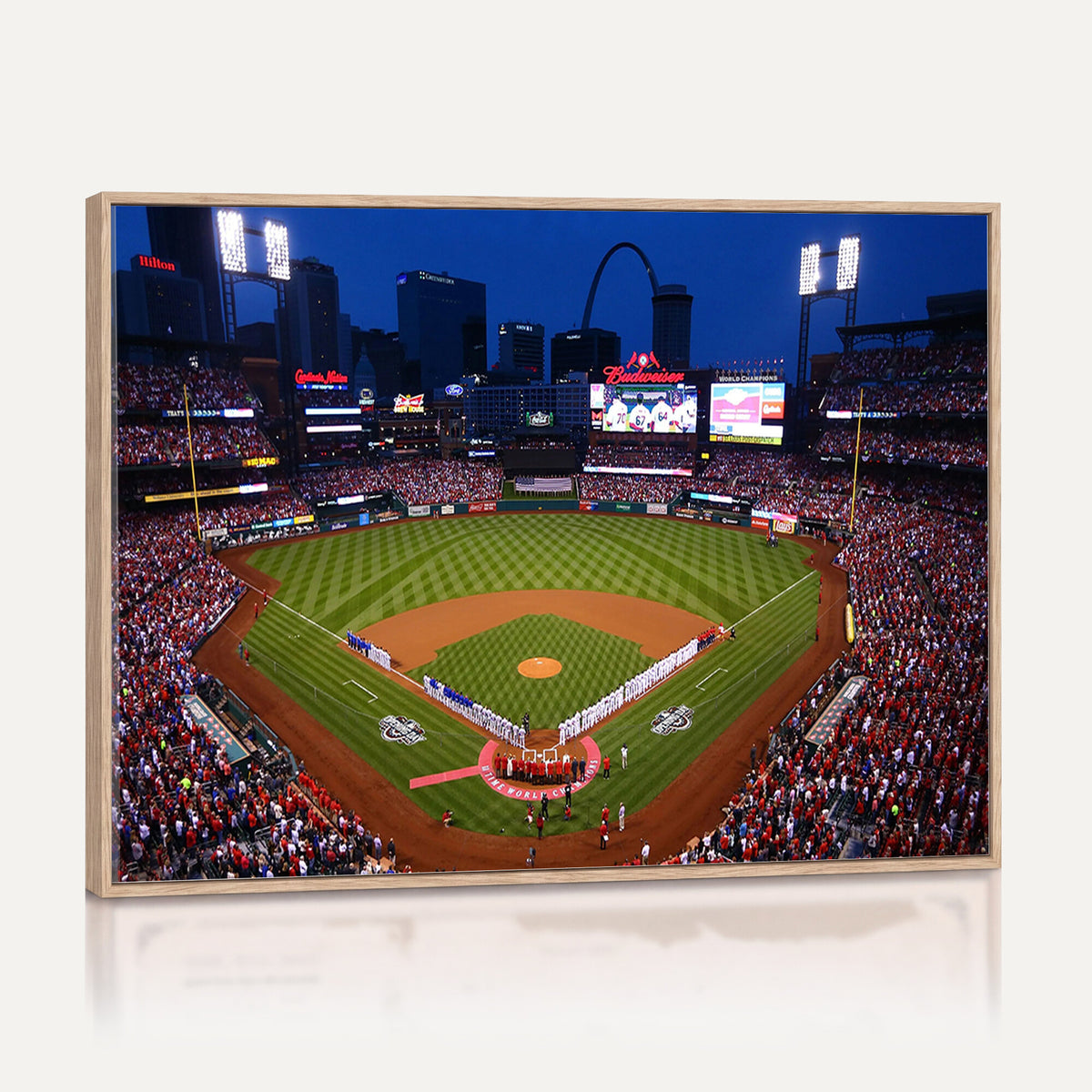 11925-MGV-CV-36X24 - St. Louis Cardinals Baseball Team Print, Busch Stadium Wall Art