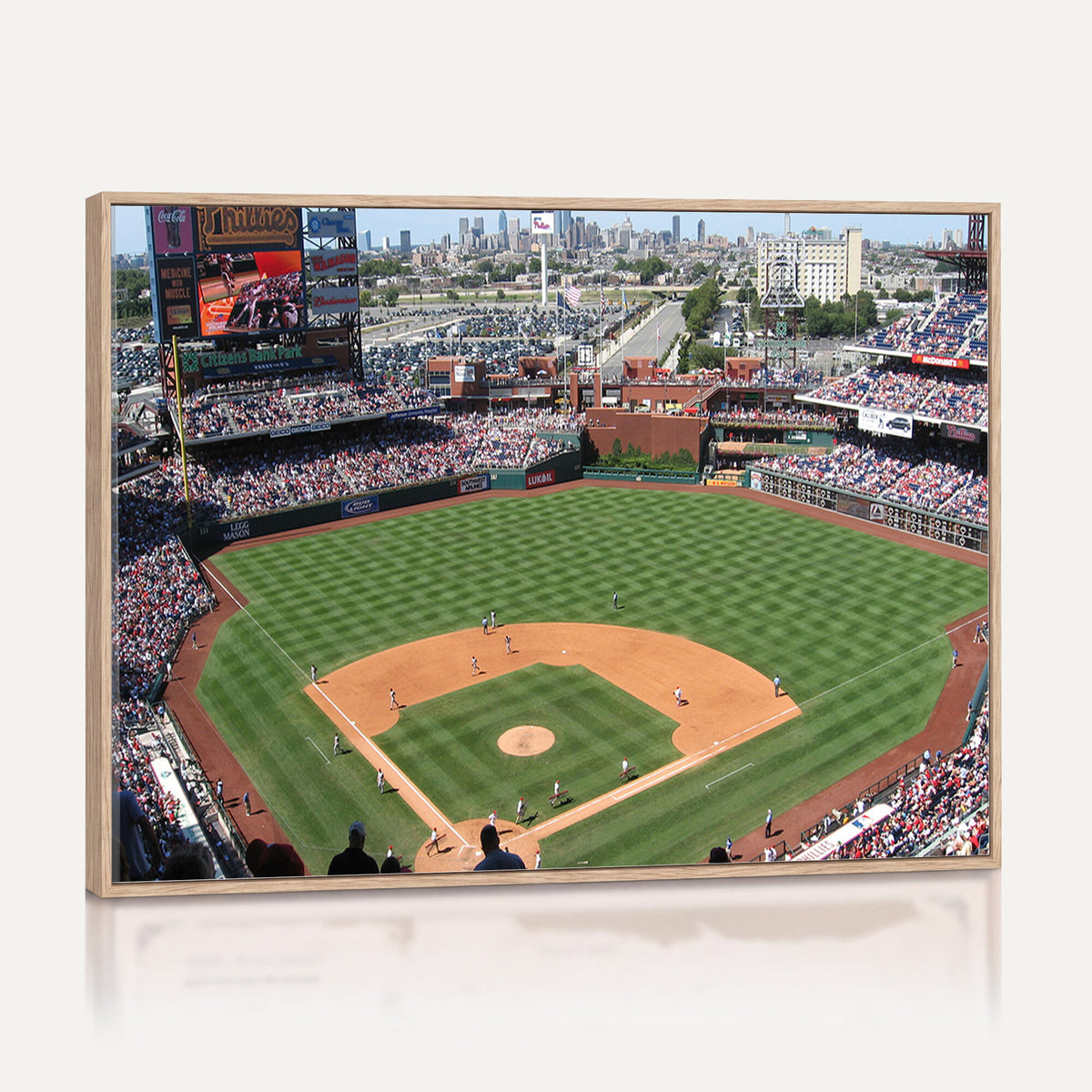85755-MGV-CV-36X24 - Philadelphia Phillies Baseball Team Print - Philadelphia Citizens Bank Park Stadium Wall Art Canvas
