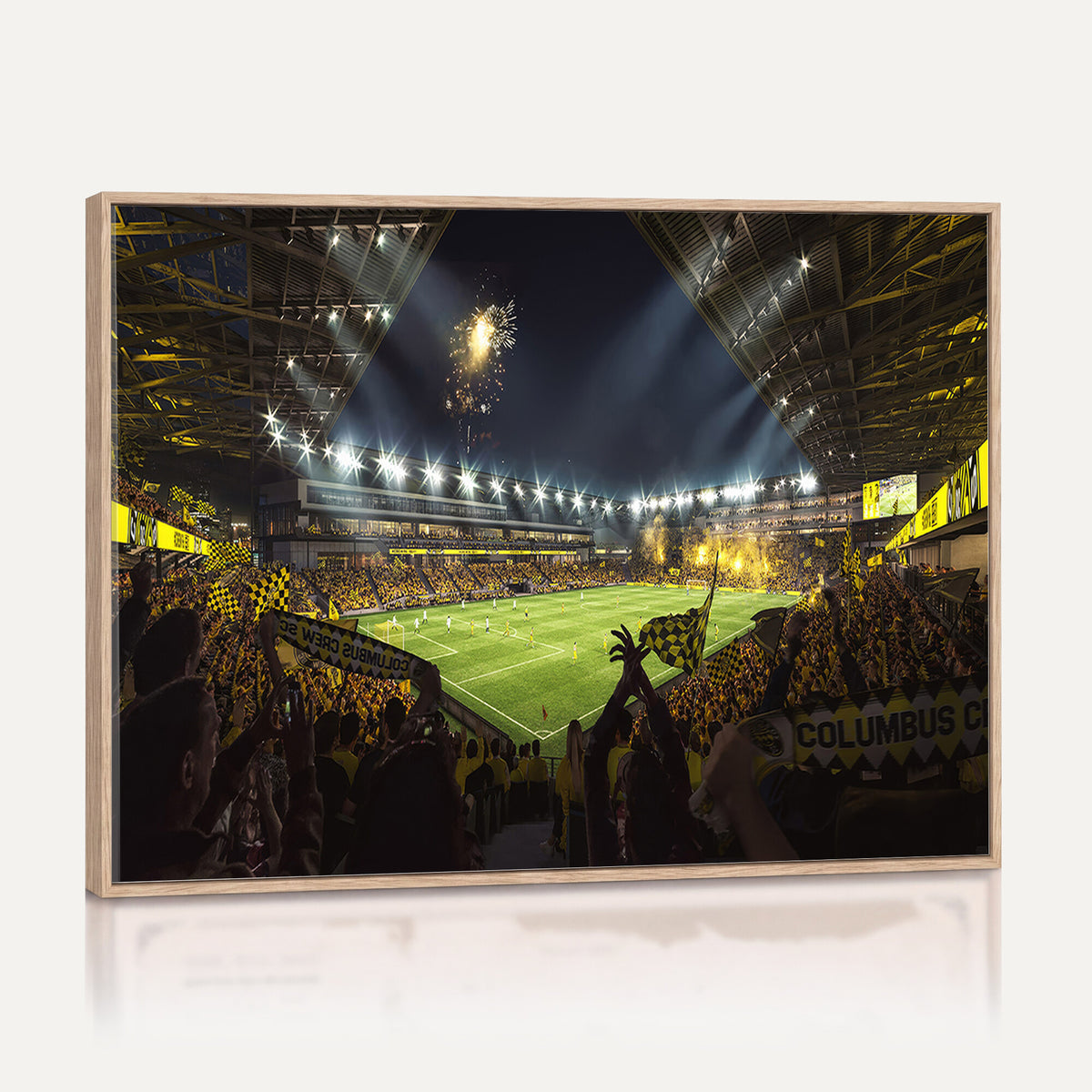 51122-MGV-CV-36X24 - Columbus Crew Soccer Team Print - Columbus Crew Stadium Wall Art Canvas Print