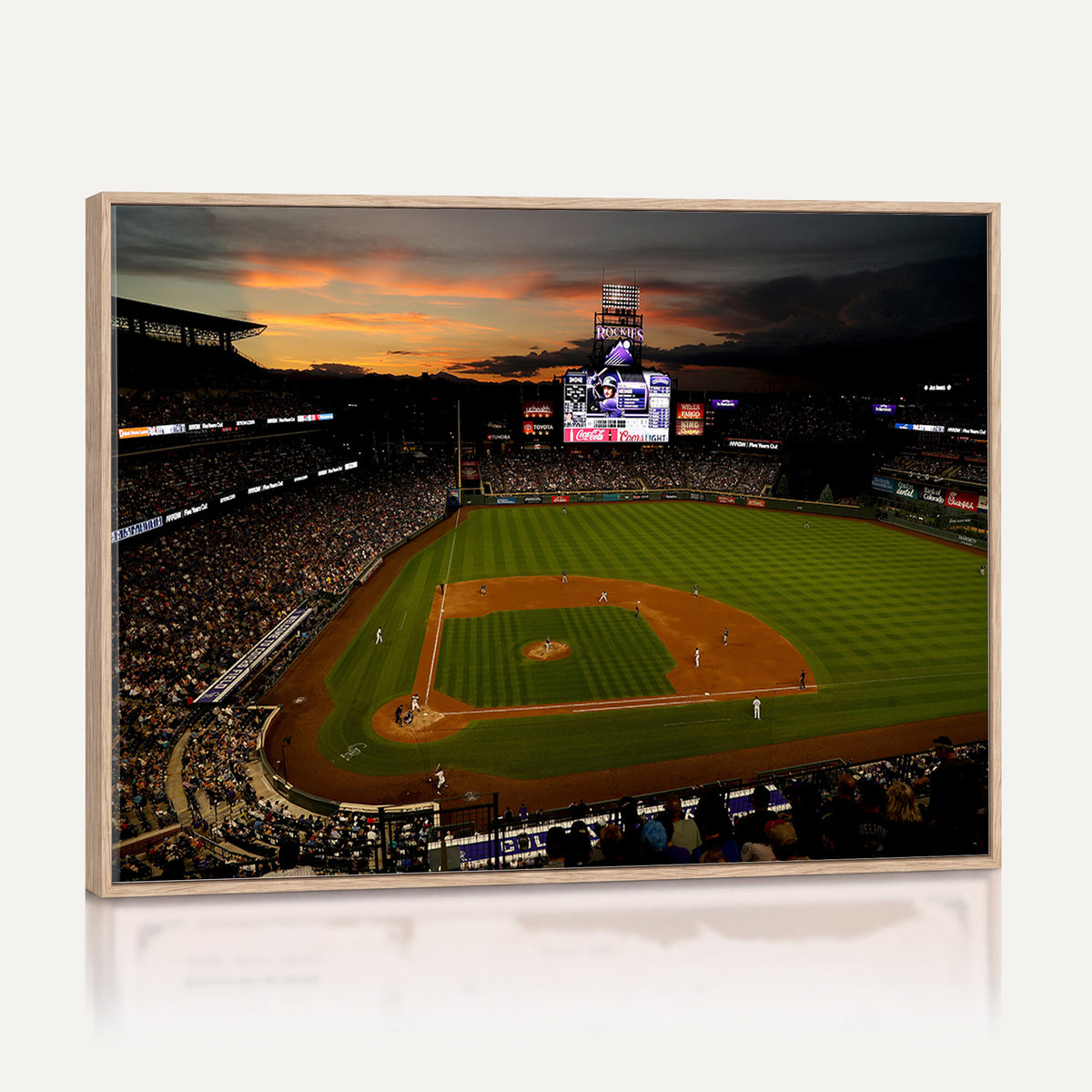 57060-MGV-CV-36X24 - Colorado Rockies Coors Field Wall Art Canvas Print - MLB Baseball Stadium