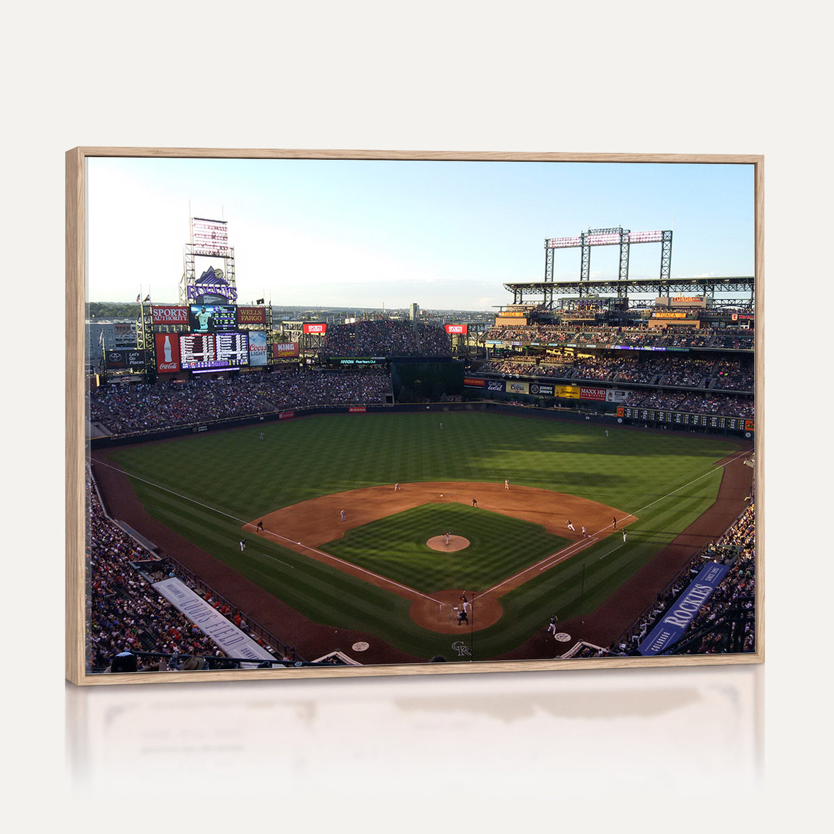 21638-MGV-CV-36X24 - Colorado Rockies Coors Field Wall Art Canvas Print, MLB Baseball Stadium