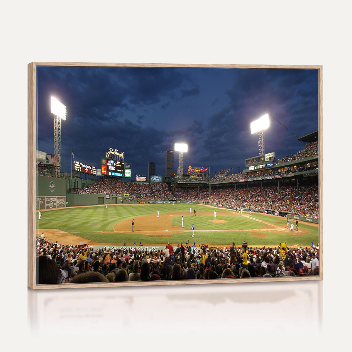 85099-MGV-CV-36X24 - Boston Red Sox Baseball Team Print Canvas, Massachusetts Fenway Park Stadium Wall Art