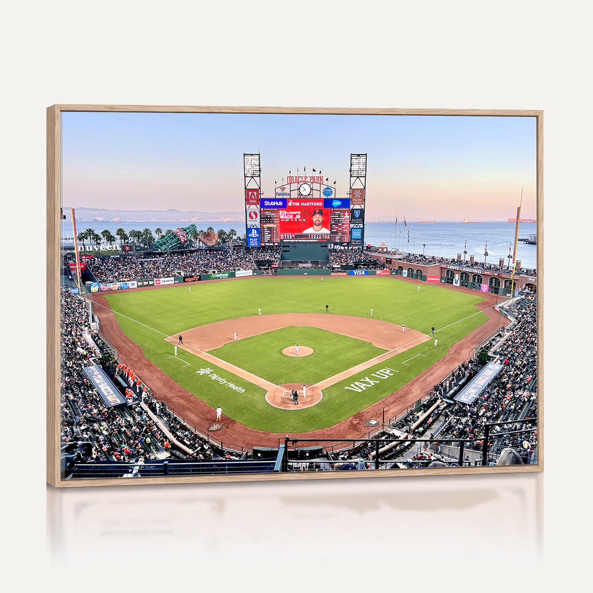 16055-MGV-CV-36X24 - San Francisco Giants Baseball Team Print, Oracle Park