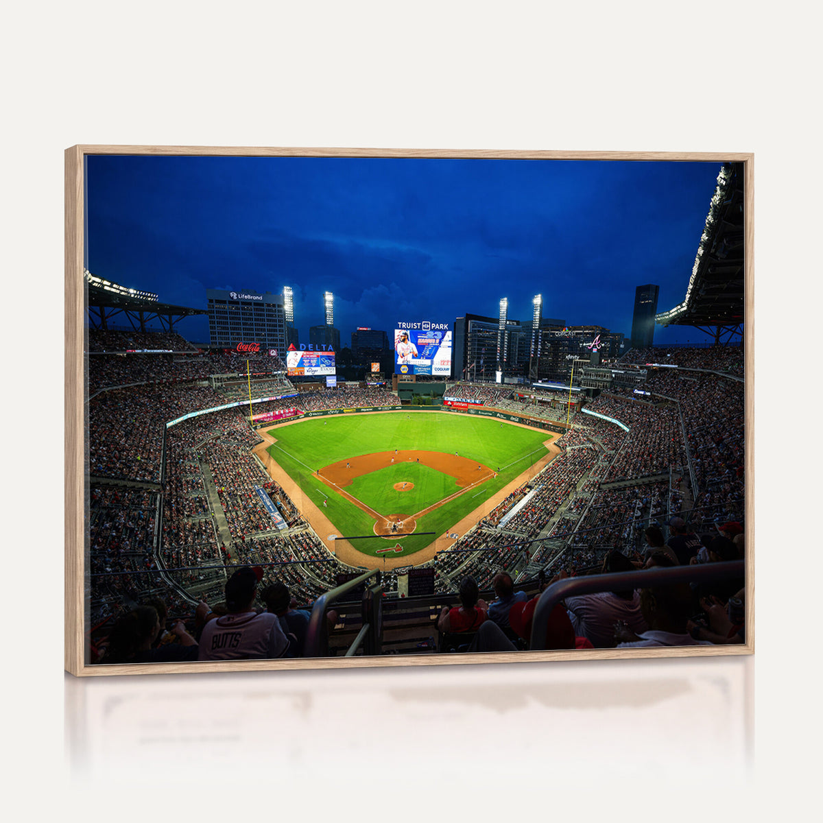 88590-MGV-CV-36X24 - Truist Park Night Game Canvas Art, Atlanta Braves Stadium