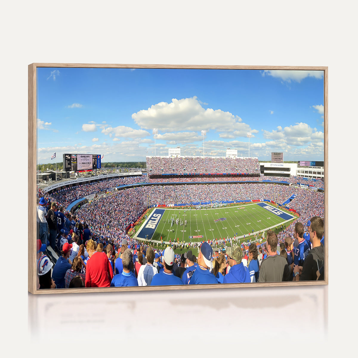 35302-MGV-CV-36X24 - Buffalo Bills NFL Football Team Print, Game Day at Buffalo Highmark Stadium
