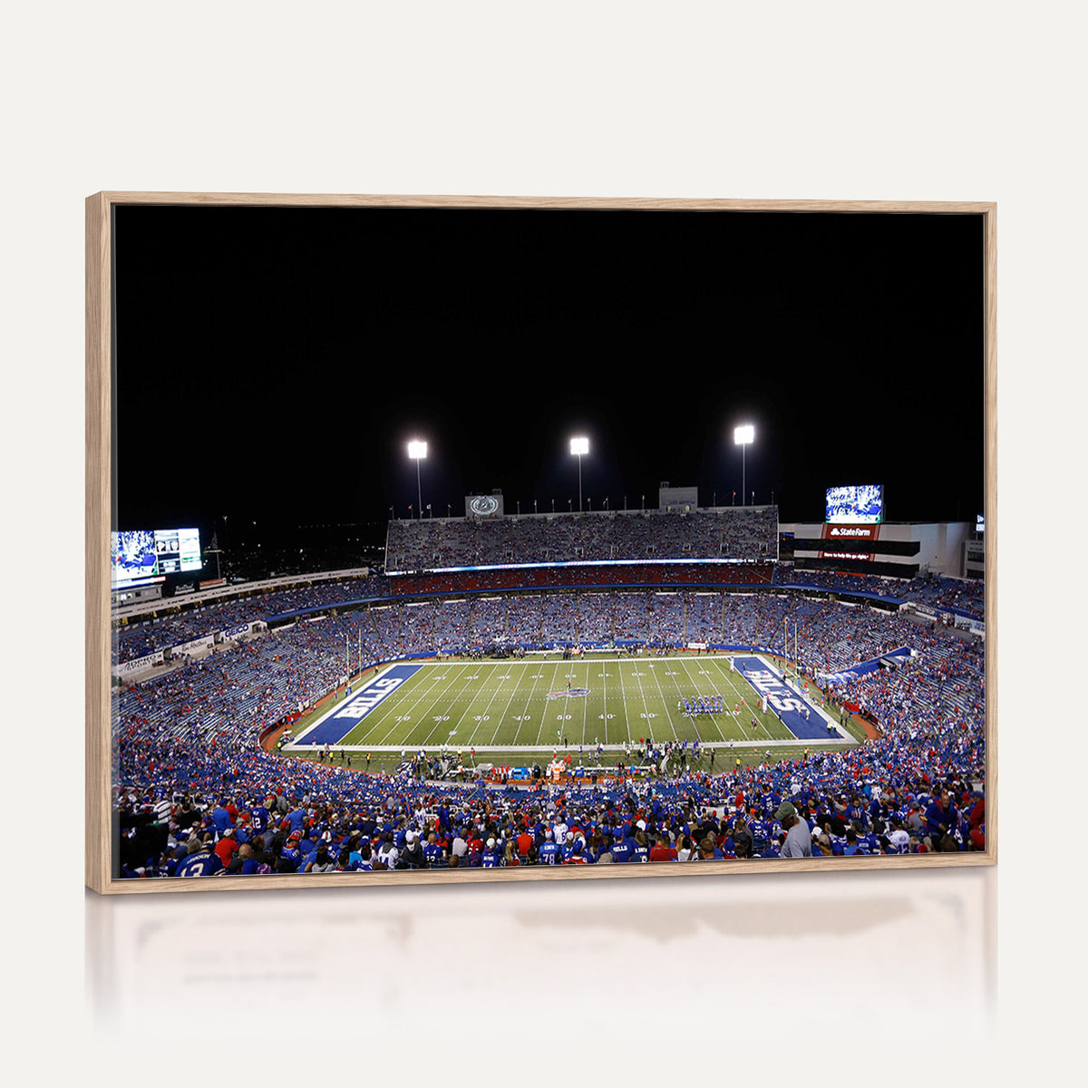 59036-MGV-CV-36X24 - Buffalo Bills Wall Art, Buffalo Bills Stadium Canvas Print for Sports Decor