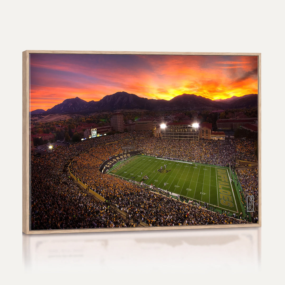 84649-MGV-CV-36X24 - Folsom Field, University of Colorado Buffaloes Football, Extra Large Game Room Wall Decor