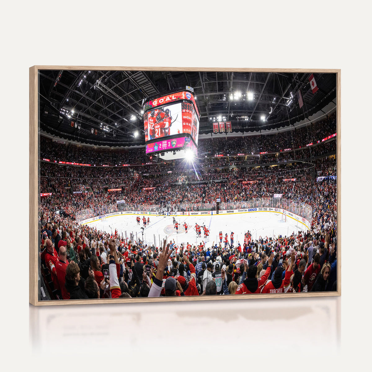 15750-MGV-CV-36X24 - Amerant Bank Arena Wall Art Canvas Print, Hockey Arena