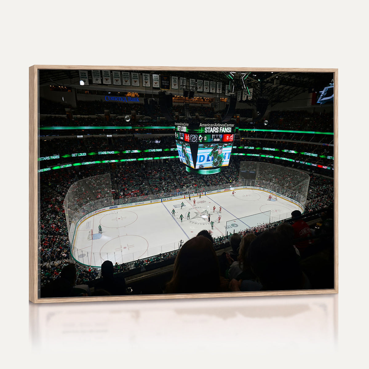 13876-MGV-CV-36X24 - American Airlines Center Dallas Stars Wall Art Canvas Print