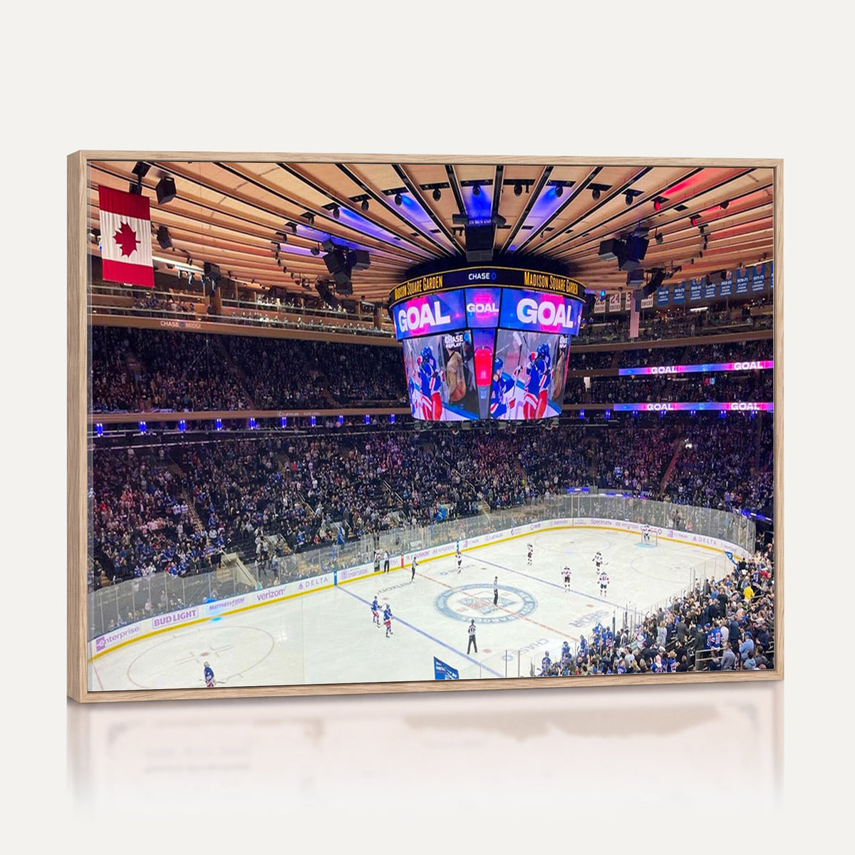 36401-MGV-CV-36X24 - Madison Square Garden New York Rangers Hockey Stadium Wall Art Canvas