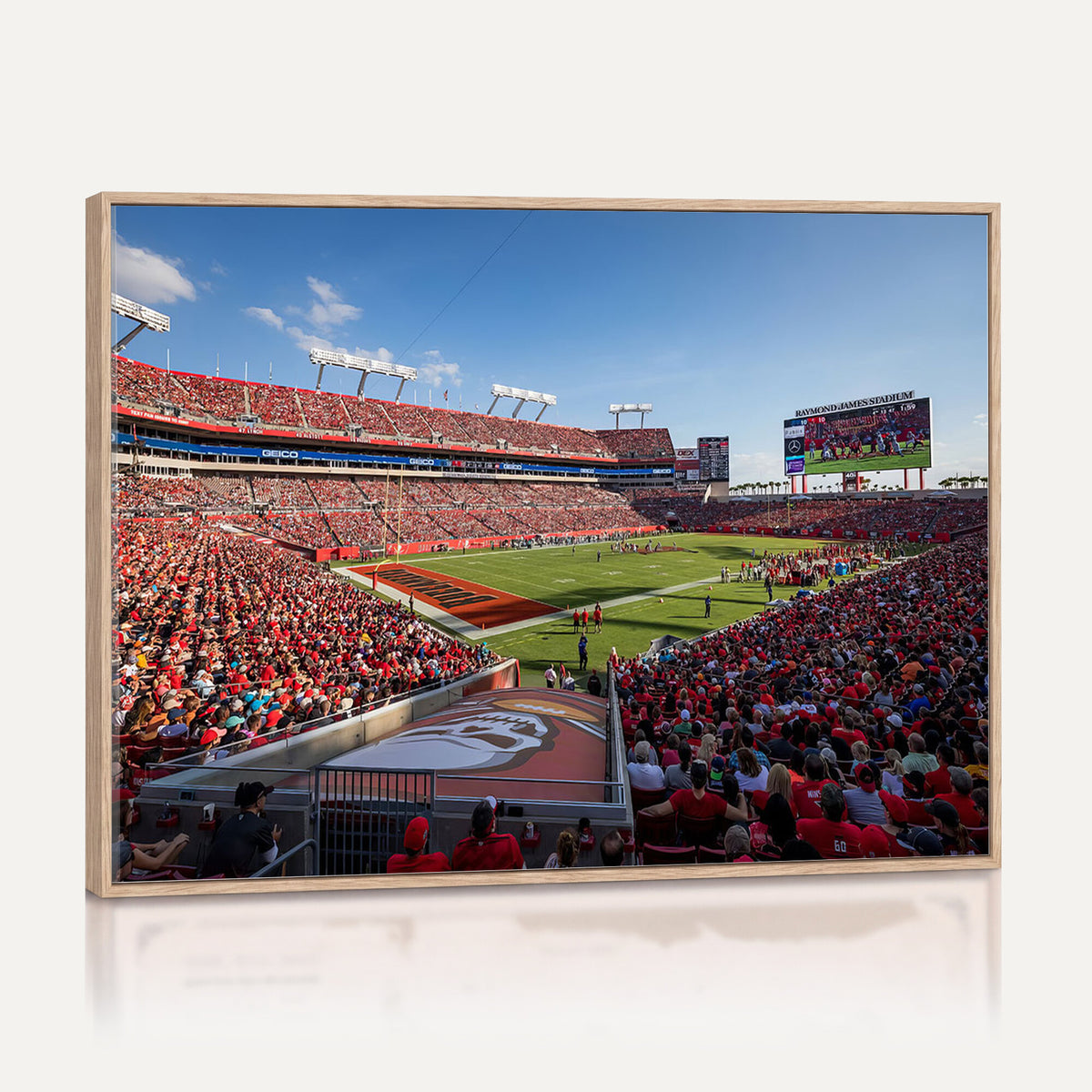 65229-MGV-CV-36X24 - Florida Tampa Raymond James Stadium Wall Art Canvas Print - NFL Football Stadium Print