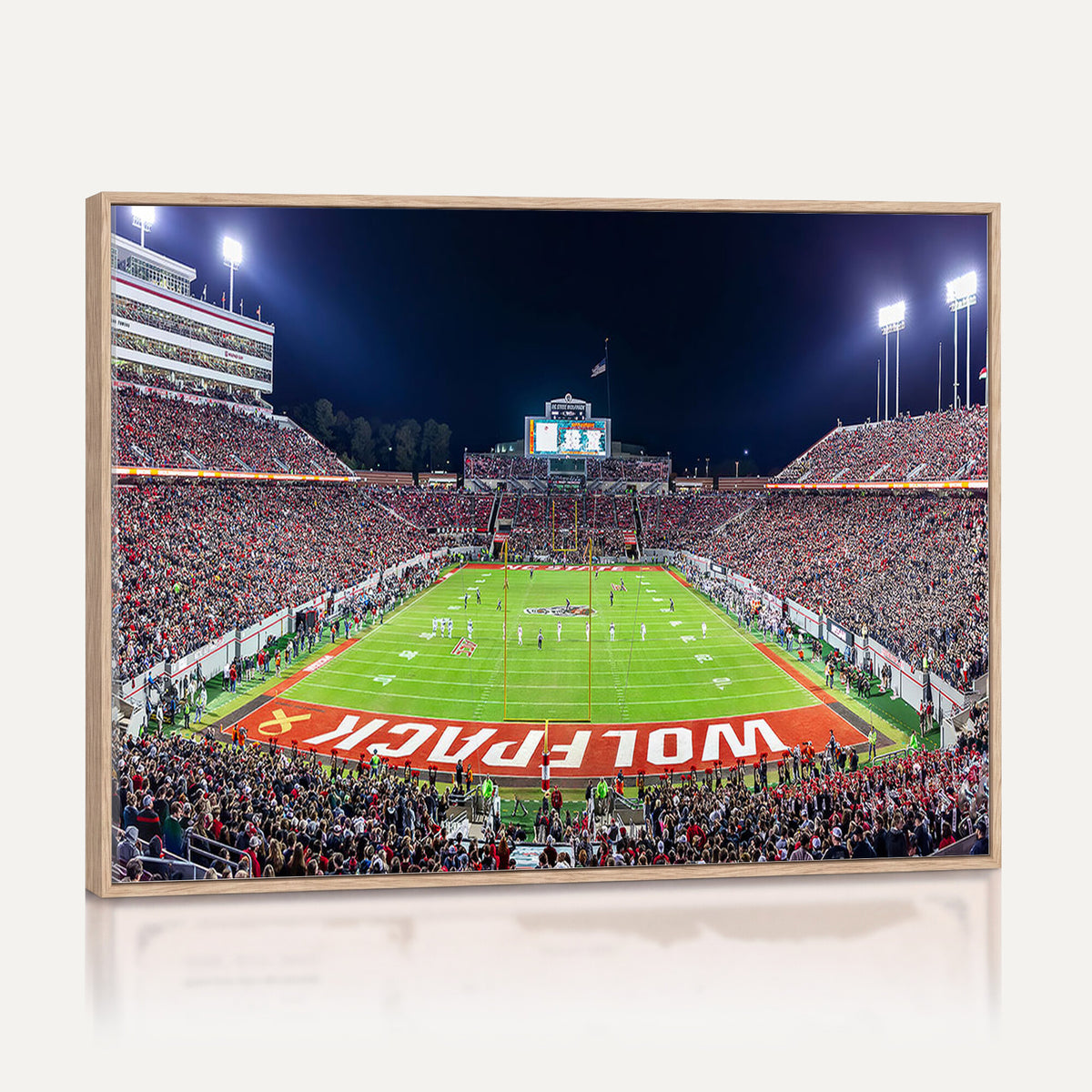 23086-MGV-CV-36X24 - NC State Wolfpack Canvas Print - Raleigh Carter-Finley Stadium Wall Art, Football Team Canvas Print