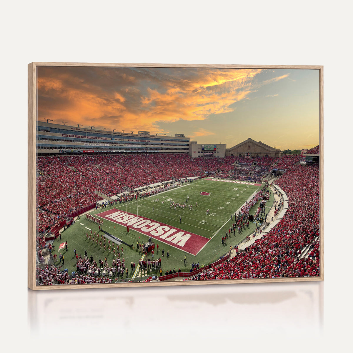 41472-MGV-CV-36X24 - Camp Randall Stadium Wisconsin Badgers Large Wall Art Canvas Print | College Football Stadium Wall