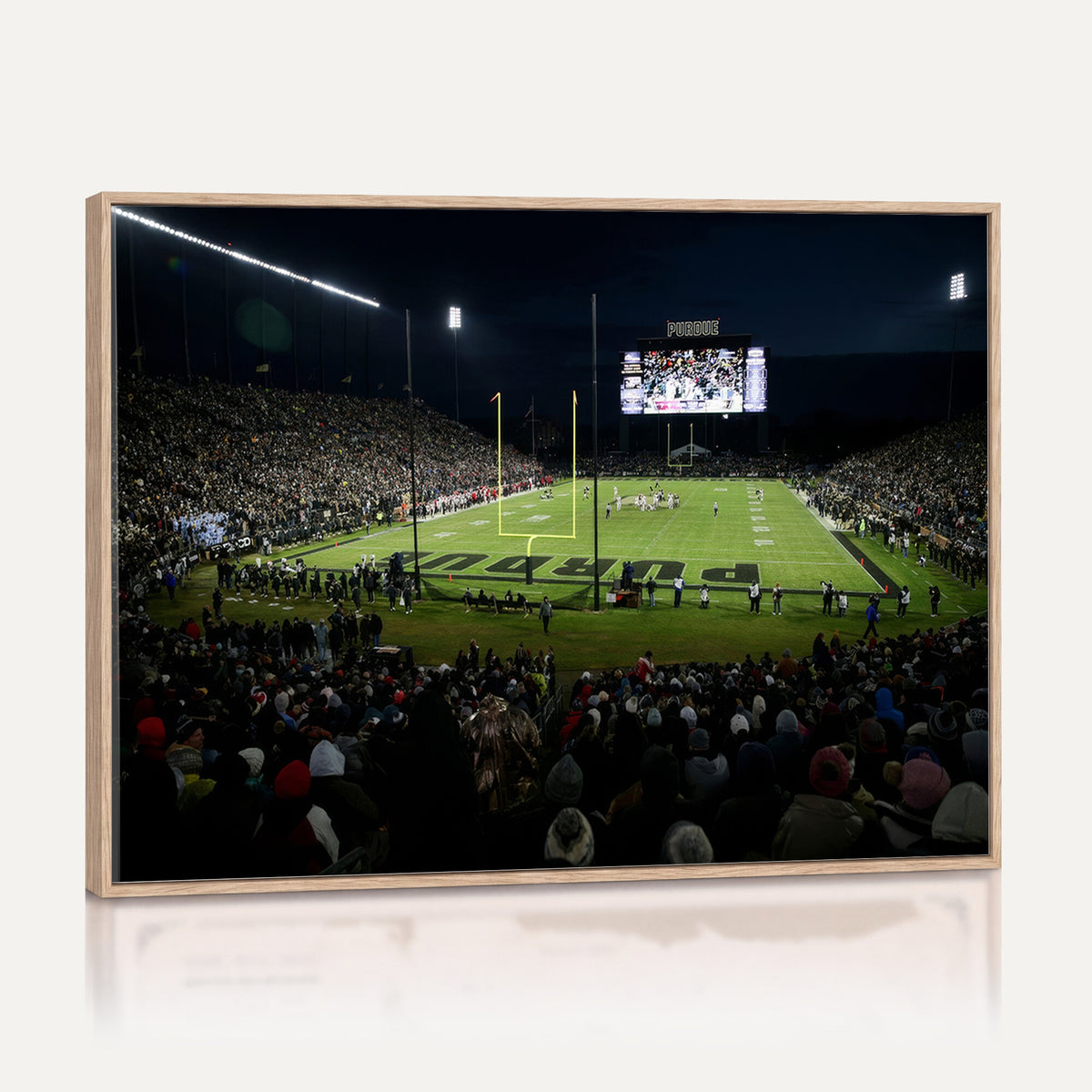 60140-MGV-CV-36X24 - Purdue Boilermakers Football Team Print - West Lafayette Ross–Ade Stadium Wall Art Canvas Print