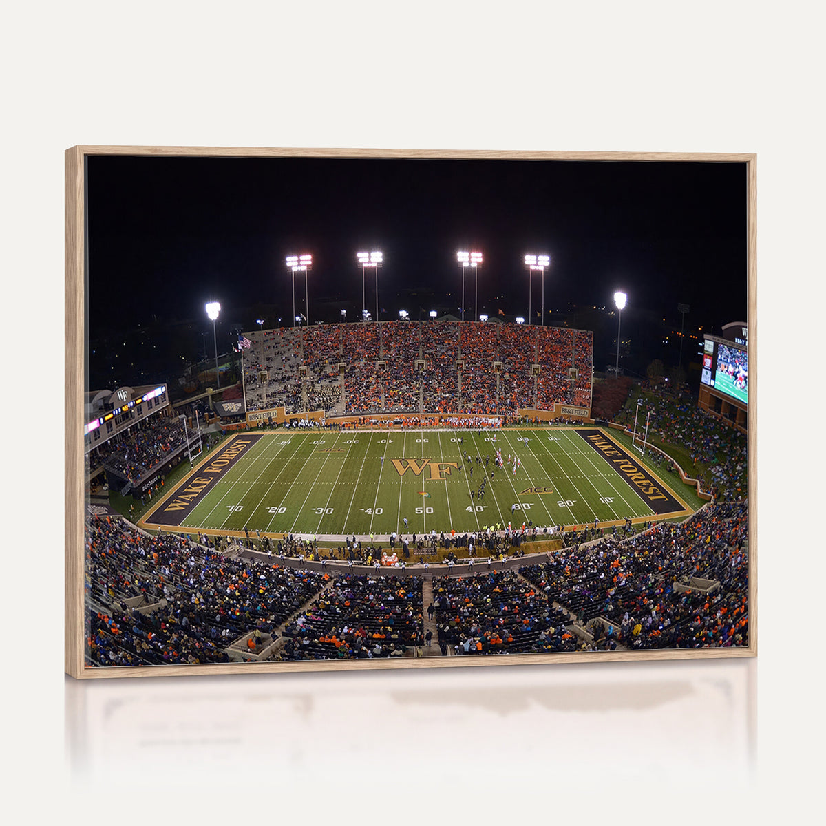 26033-MGV-CV-36X24 - Demon Deacons Print Canvas, Football Team Print