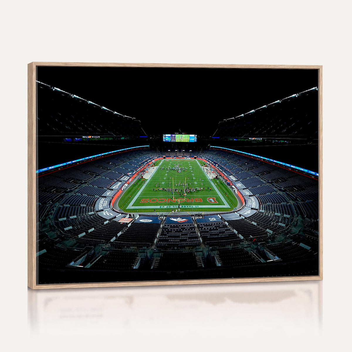 14797-MGV-CV-36X24 - Denver Broncos Football Team Print Canvas- Denver Empower Field at Mile High Stadium Wall Art Canvas