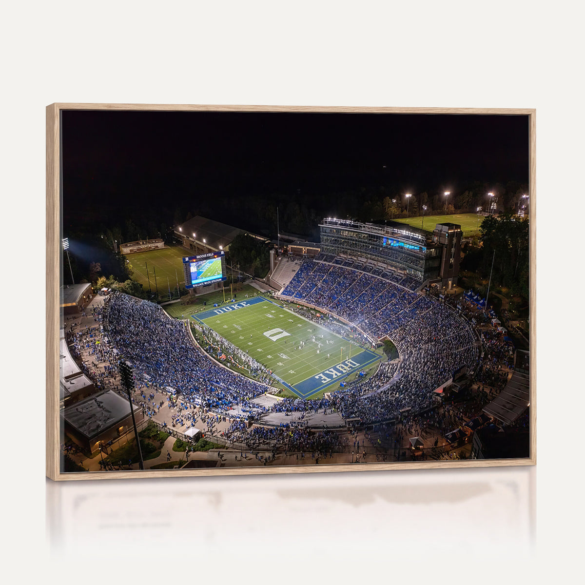 42347-MGV-CV-36X24 - Duke University Blue Devils Football Print Canvas - Durham Wallace Wade Stadium Wall Art Canvas
