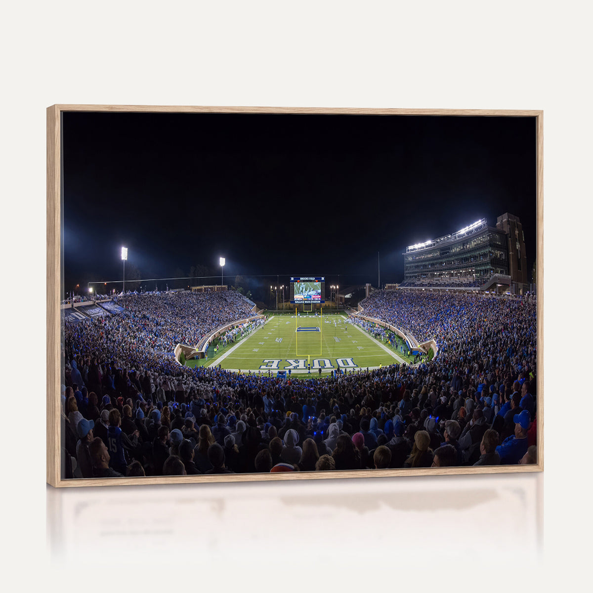 21070-MGV-CV-36X24 - Duke University Blue Devils Football Team Print - Durham Wallace Wade Stadium Wall Art Canvas Print