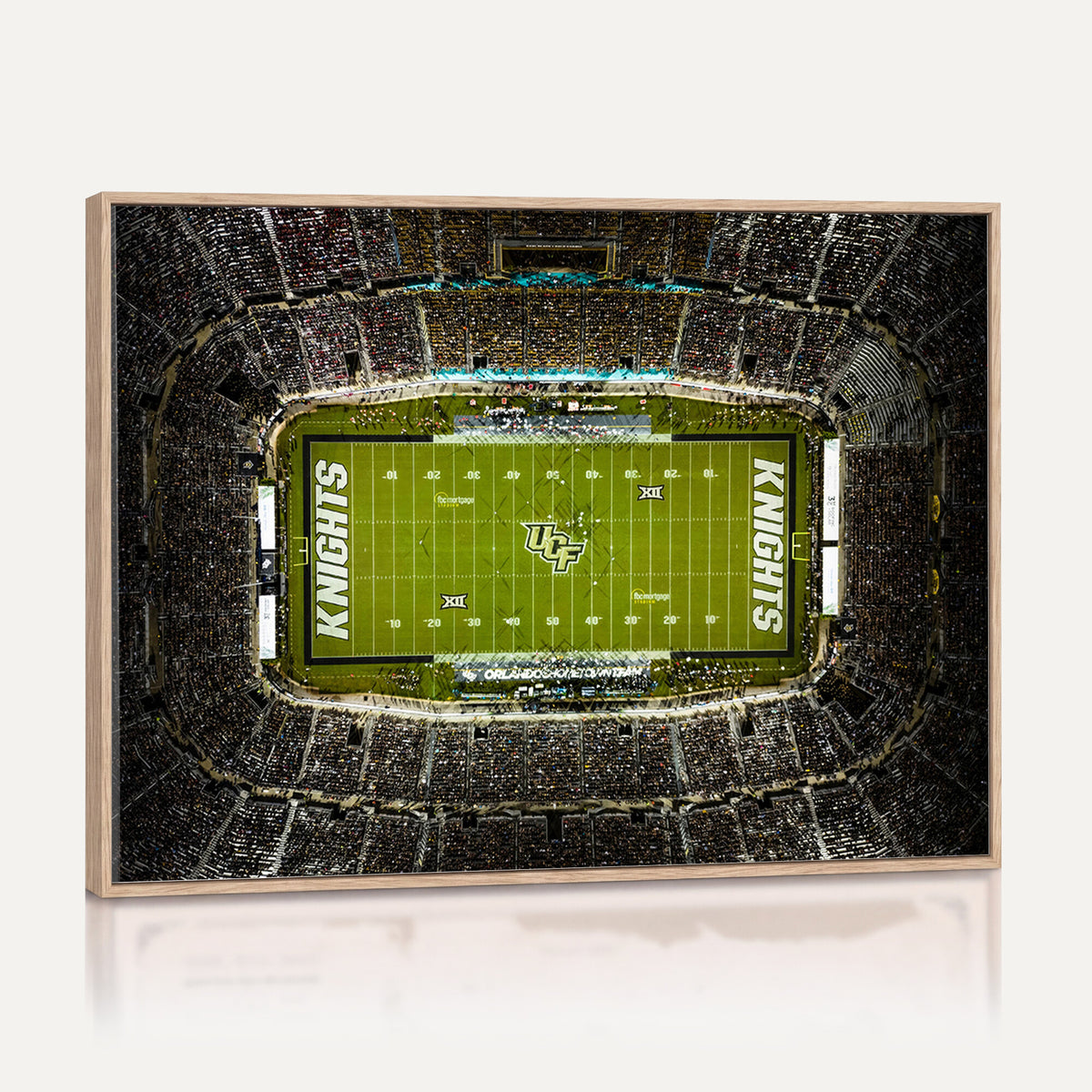 58050-MGV-CV-36X24 - UCF Knights Football Team Print - Orlando FBC Mortgage Stadium Wall Art, UCF Knights Canvas Print