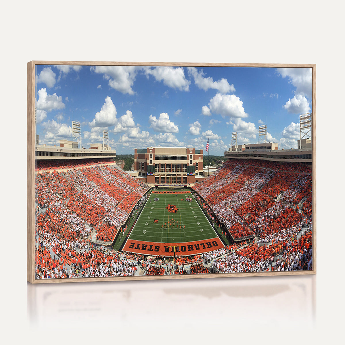 65192-MGV-CV-36X24 - Oklahoma State Cowboys Football Team Print - Stillwater Boone Pickens Stadium Wall Art Canvas Print
