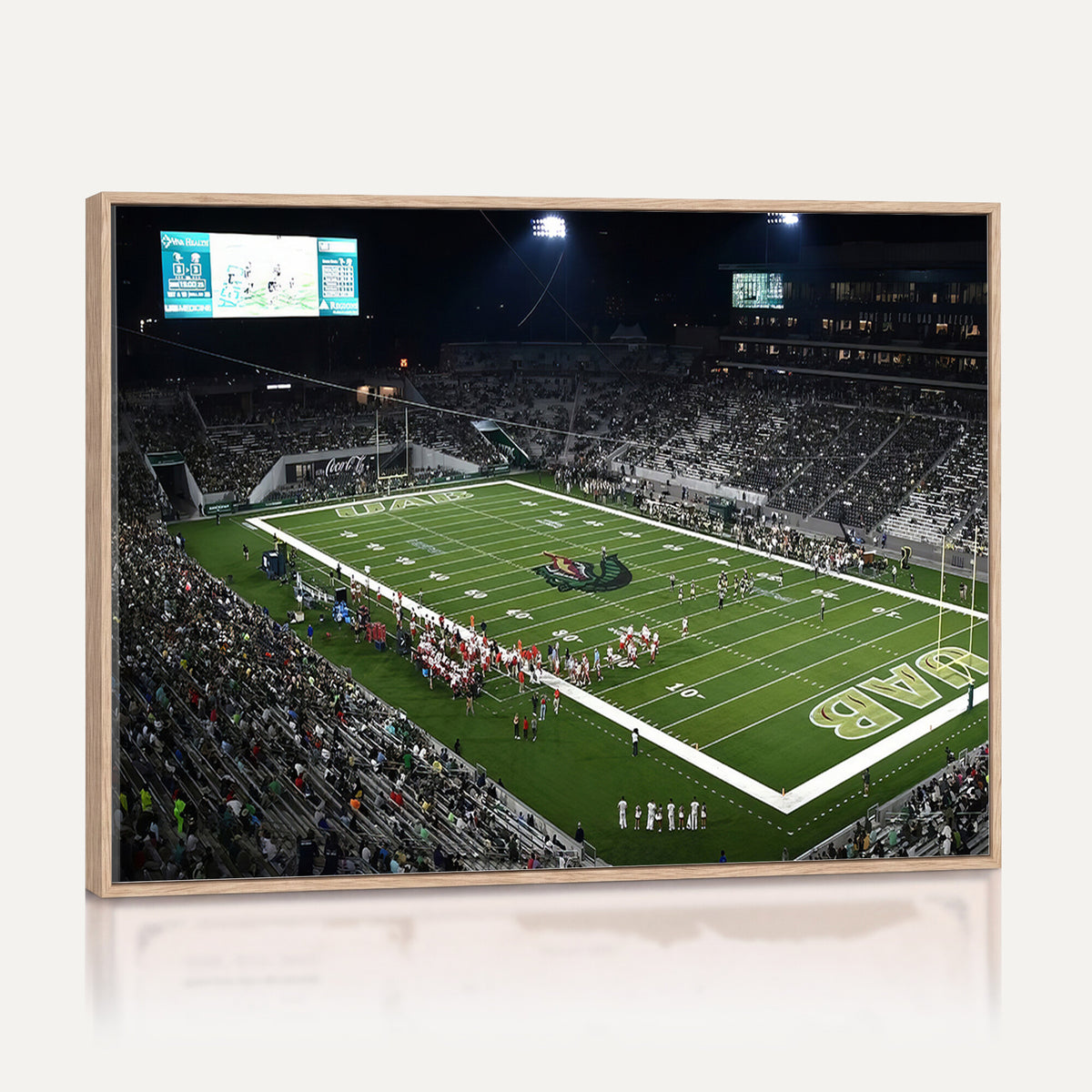 81740-MGV-CV-36X24 - UAB Blazers Football Team Print - Birmingham Protective Stadium Wall Art Canvas Print