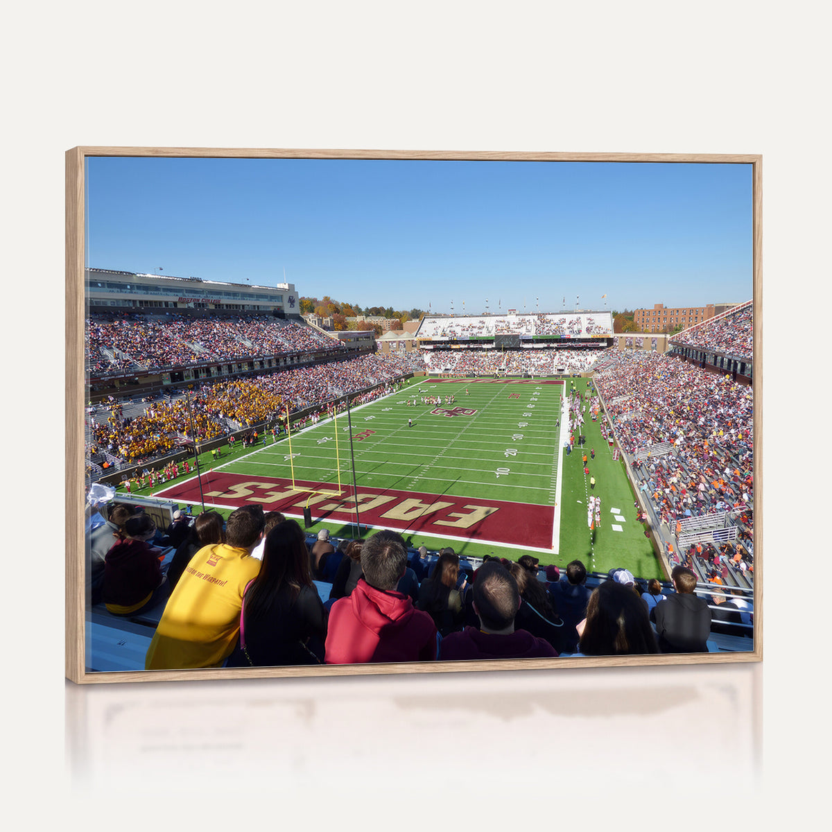 78117-MGV-CV-36X24 - Boston College Eagles Football Team Print - Boston Alumni Stadium Wall Art Canvas Print