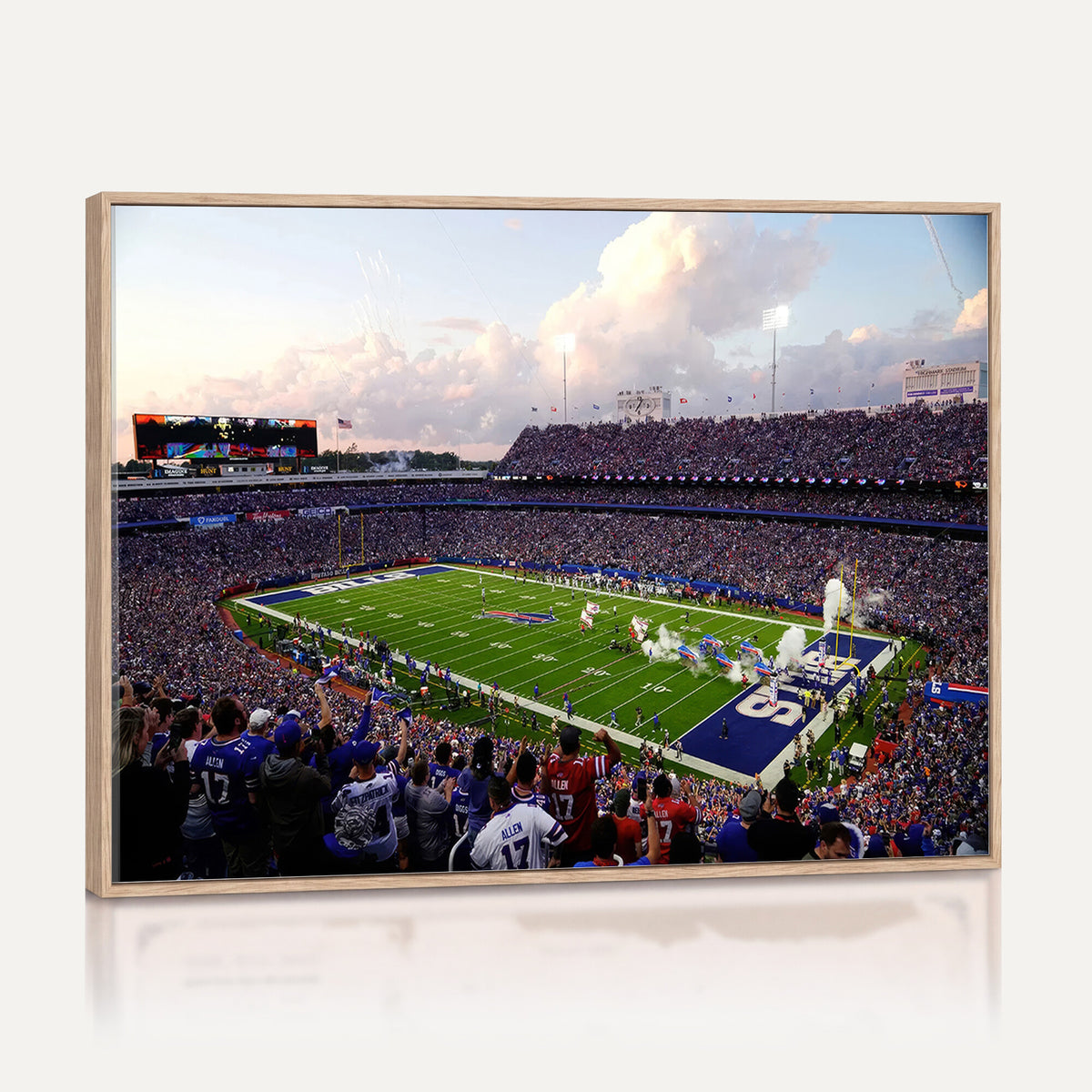 64066-MGV-CV-36X24 - Buffalo Bills Football Team Print - Buffalo Highmark Stadium Wall Art Canvas Print