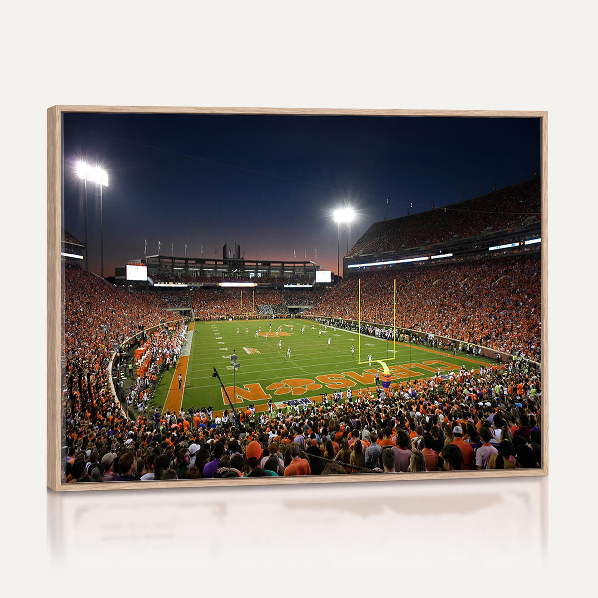 32340-MGV-CV-36X24 - Clemson University Tigers Art Print, Football Team Print