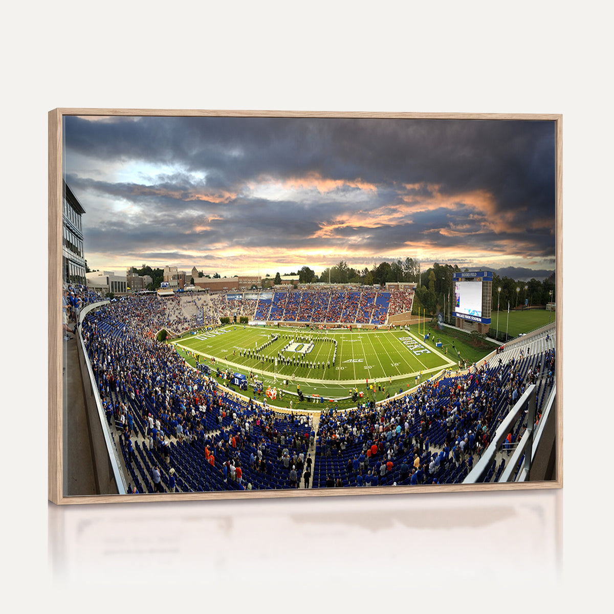 60433-MGV-CV-36X24 - Duke University Blue Devils Football Team Print, Durham