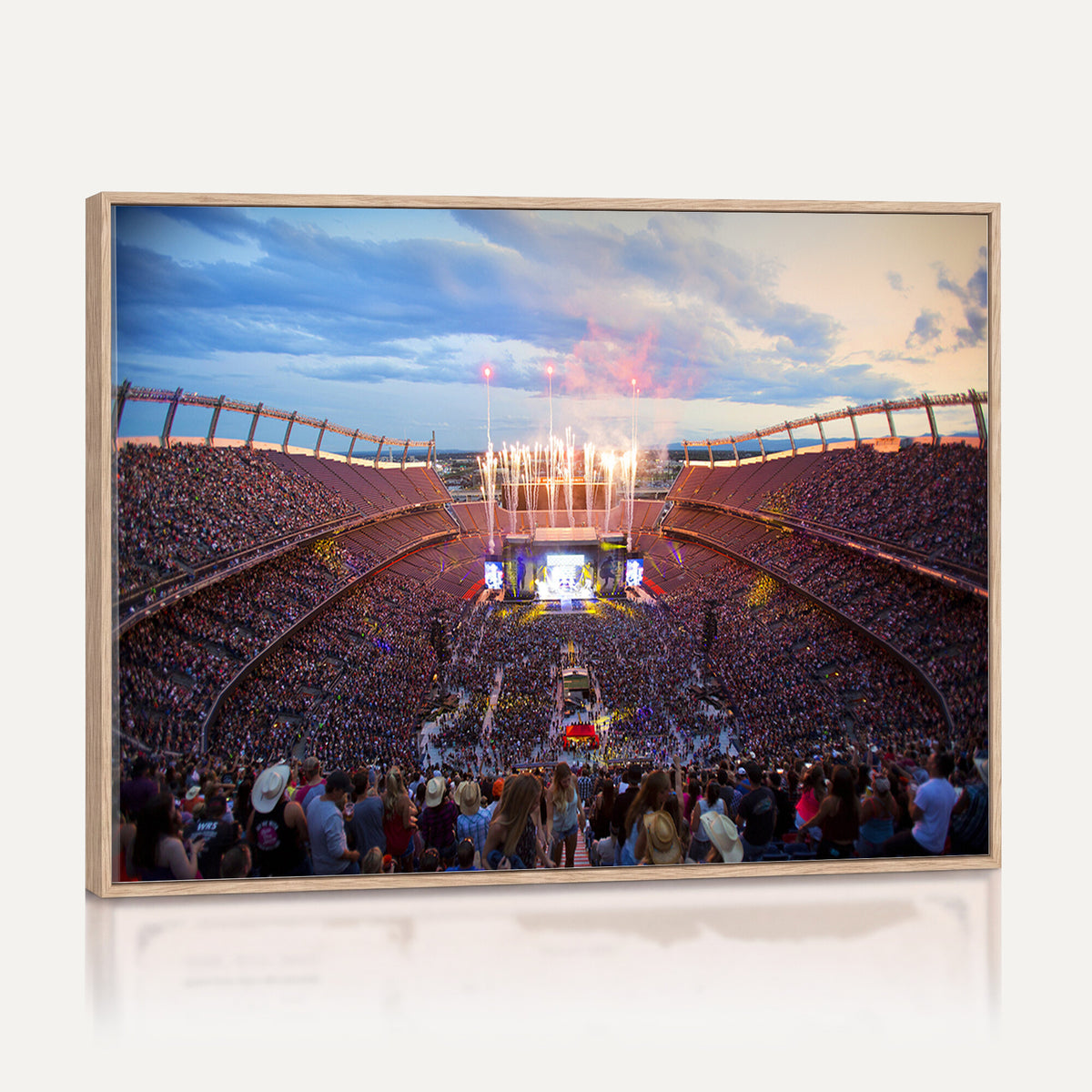 24689-MGV-CV-36X24 - Denver Broncos Football Team Print Canvas, Empower Field