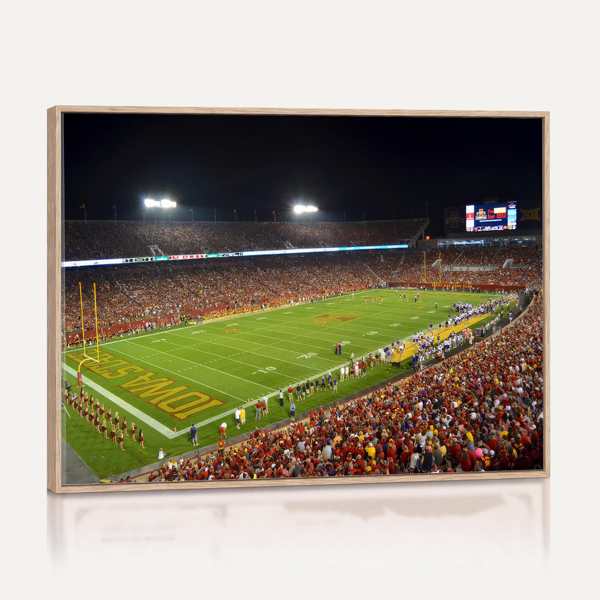 27211-MGV-CV-36X24 - Iowa State University Cyclones Football Team Print, Ames, Extra Large Game Room Wall Decor