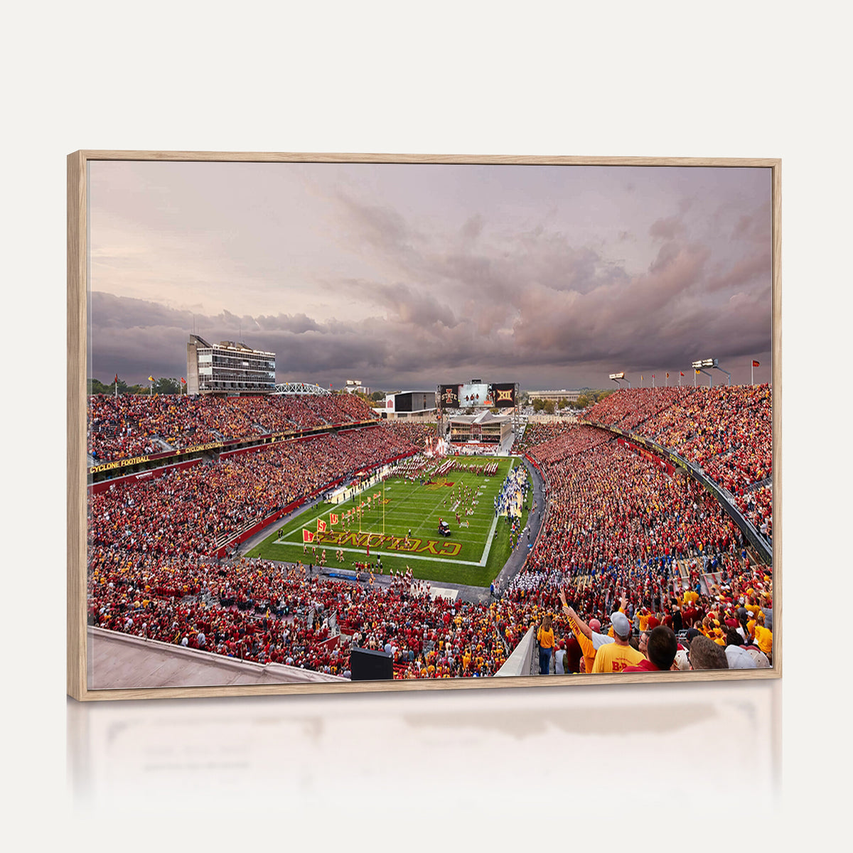 50373-MGV-CV-36X24 - Iowa State University Cyclones Football Team Print, Ames