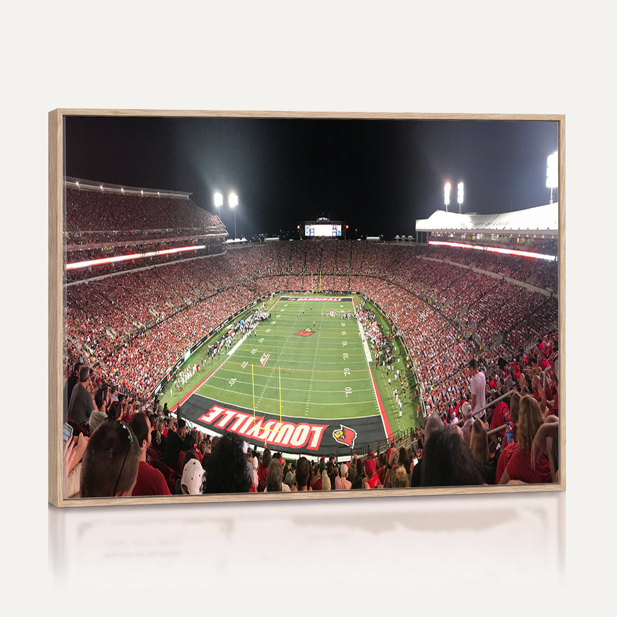 51251-PAN-FL-20X10 - University of Louisville Cardinals Football Team Print - Louisville Cardinal Stadium Wall Art Canvas