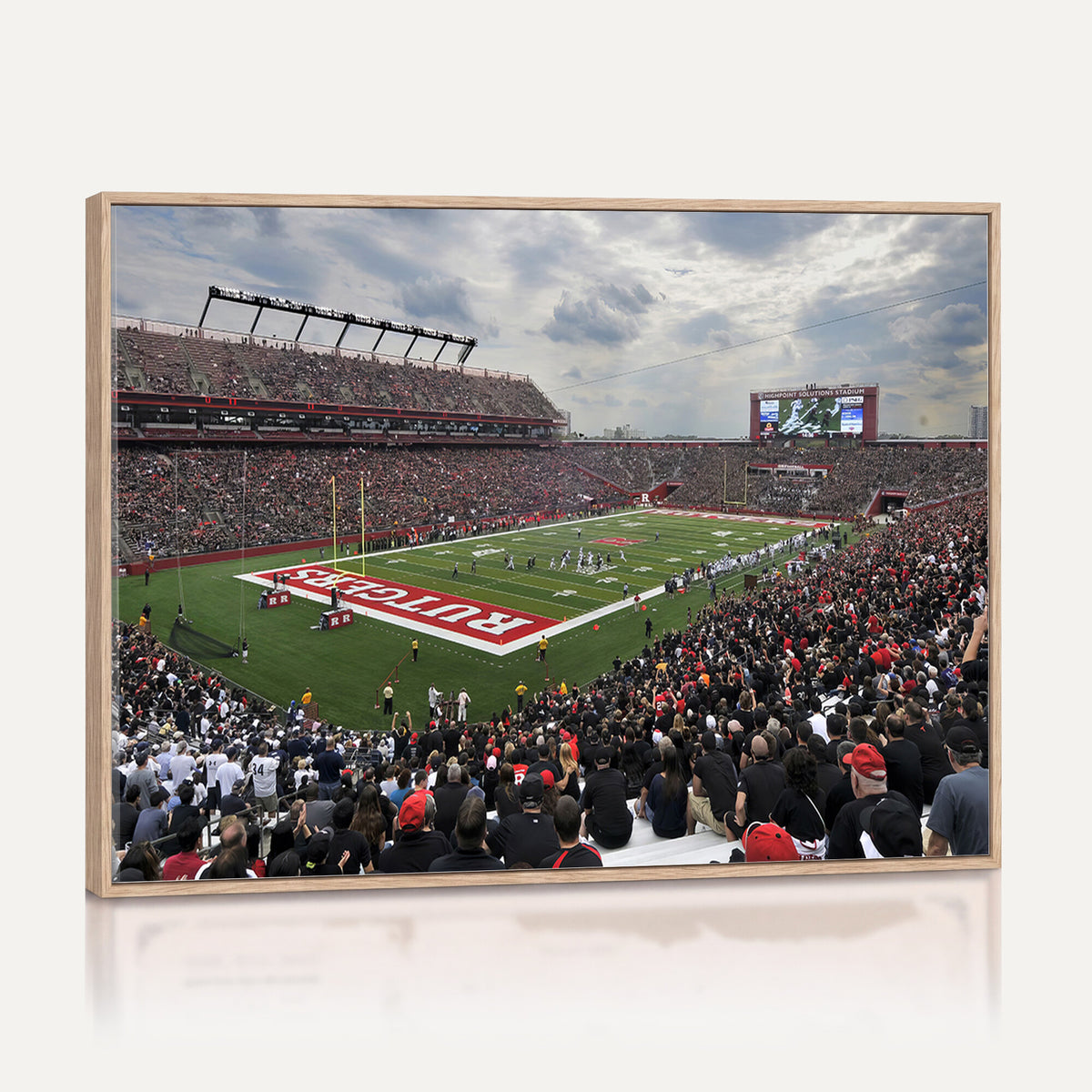 66777-MGV-CV-36X24 - Rutgers Scarlet Knights Football Team Print, SHI Stadium