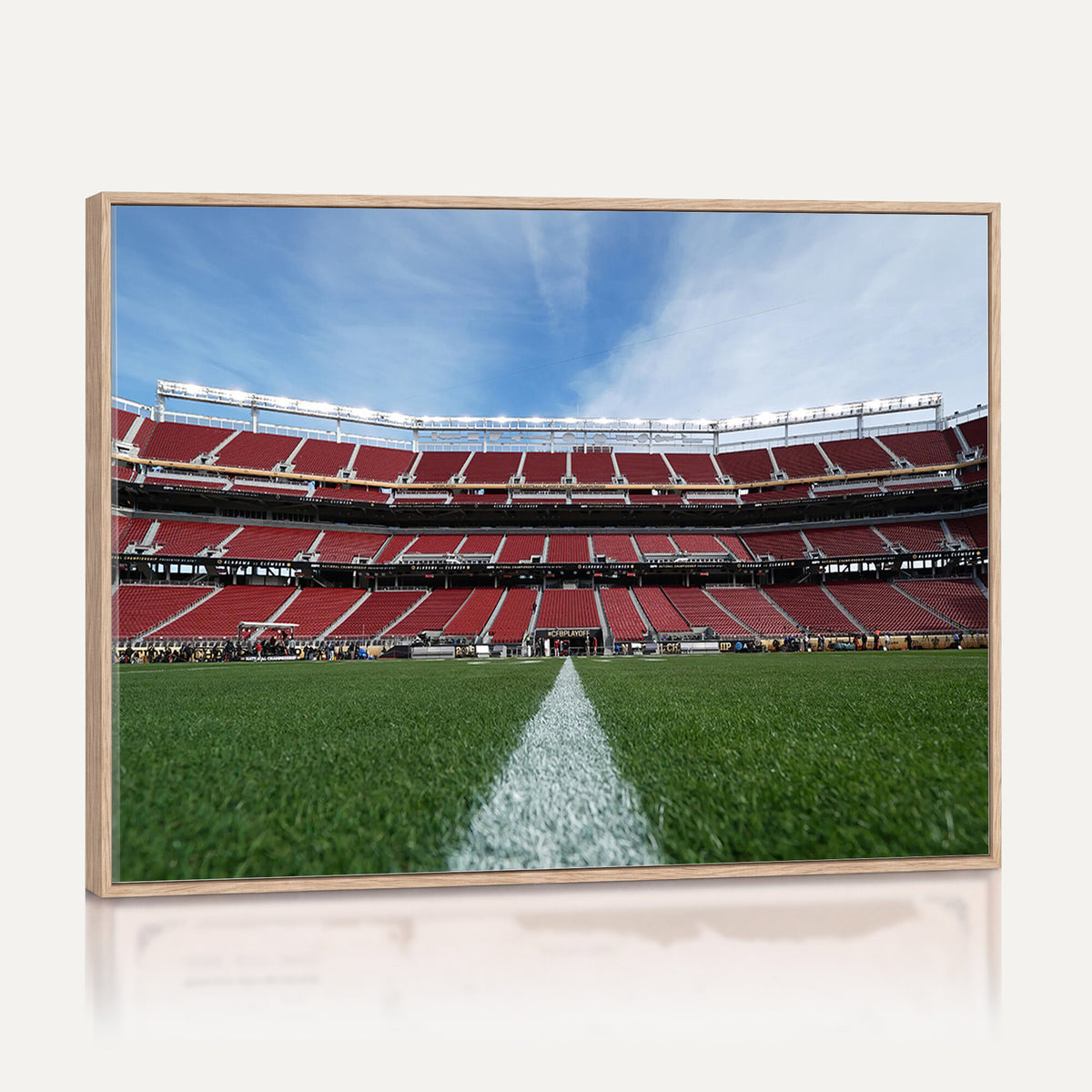 83238-PAN-FL-20X10 - University of Tulsa Golden Hurricane Football Team Print - Tulsa H.A. Chapman Stadium Wall Art