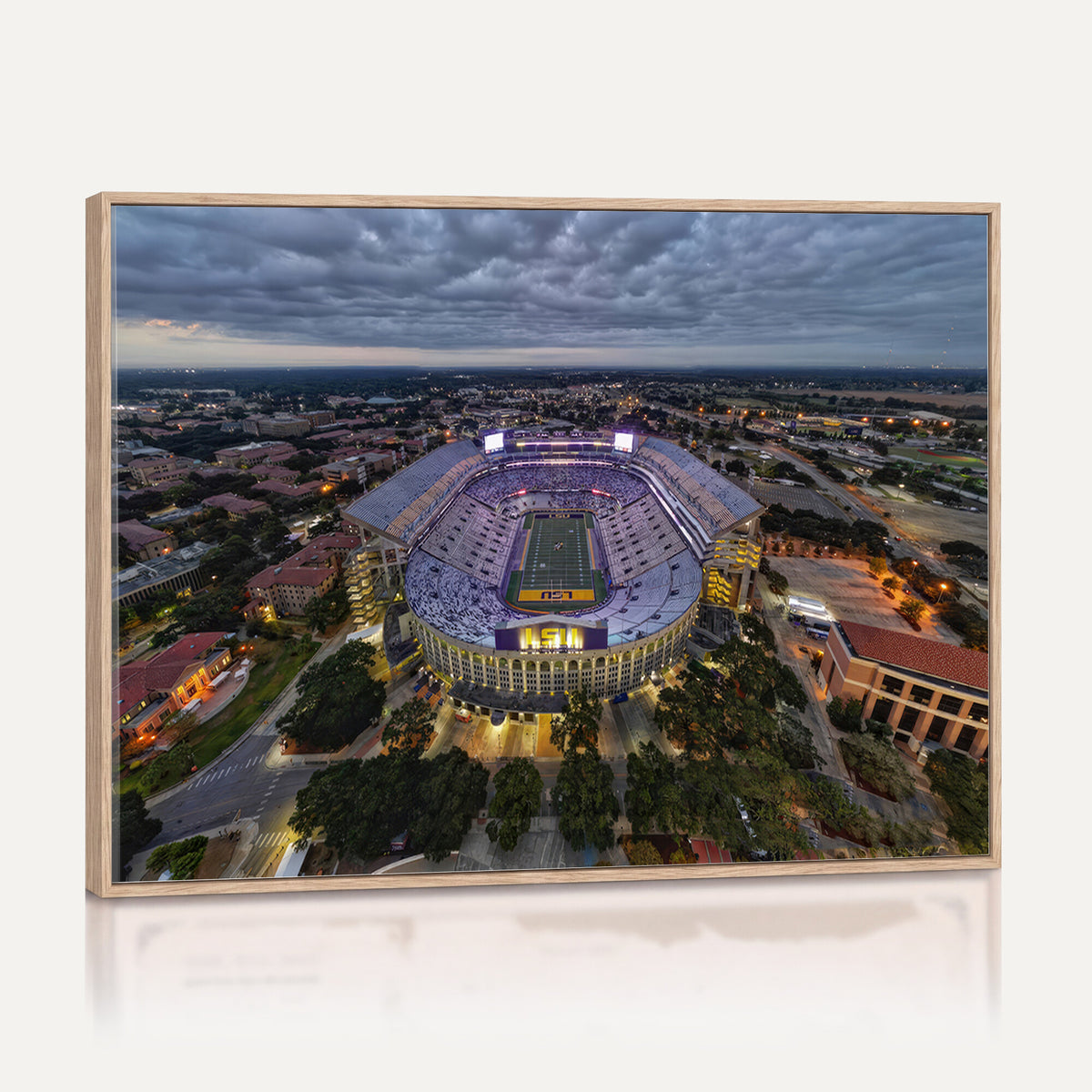 77405-MGV-CV-36X24 - The Louisiana State University Tigers Football Team Print