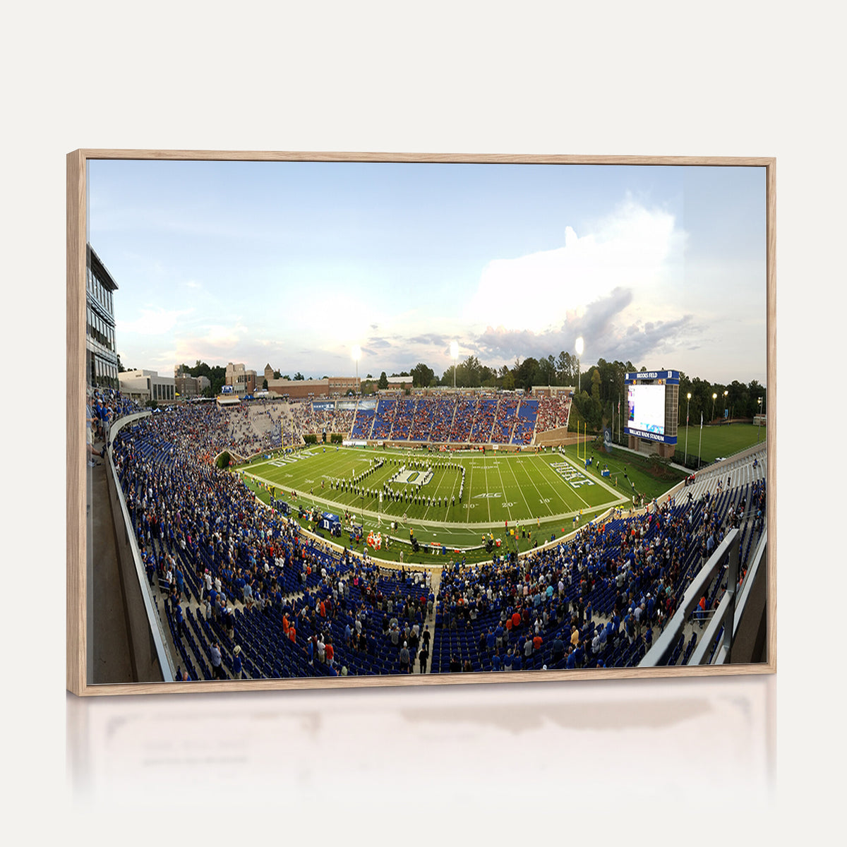 44850-MGV-CV-36X24 - The Duke University Blue Devils Football Team Print, Durham
