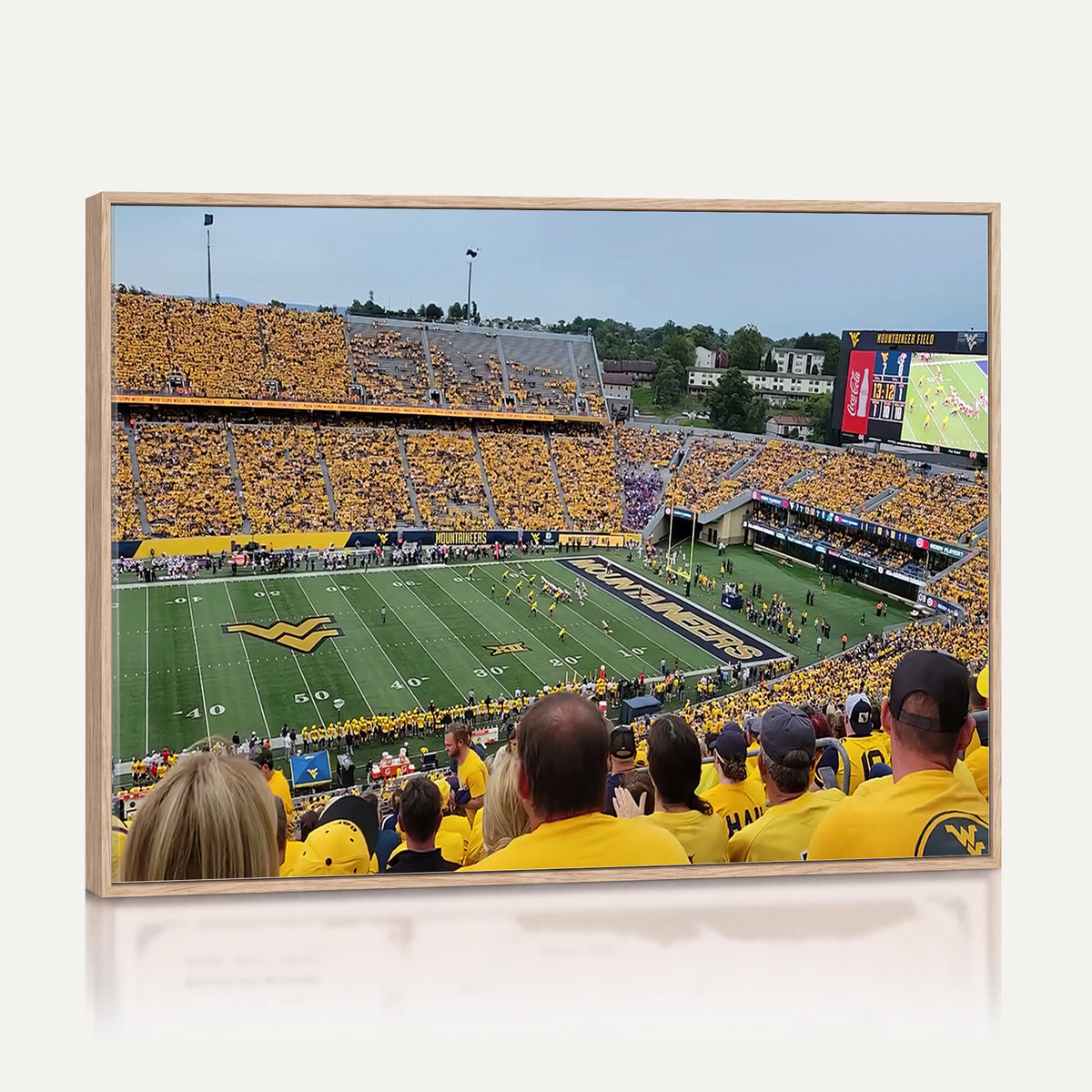 18056-MGV-CV-36X24 - Puskar Stadium Canvas Print Wall Art, Morgantown Print