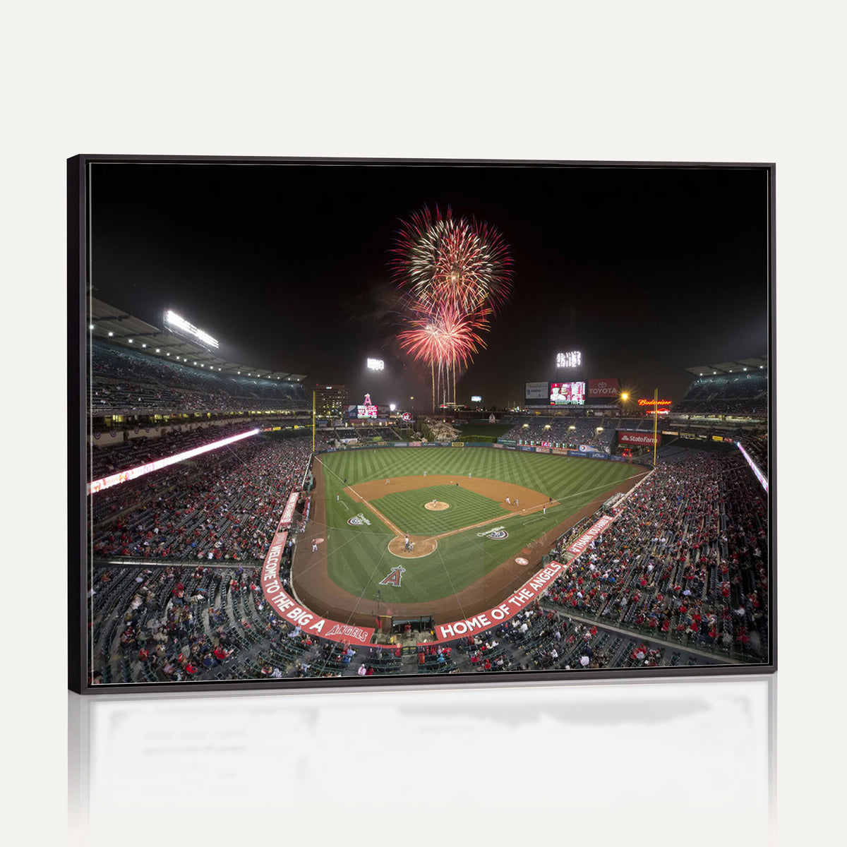 63592-MGV-CV-36X24 - Angel Stadium in Los Angeles Stadium Wall Art Canvas Print