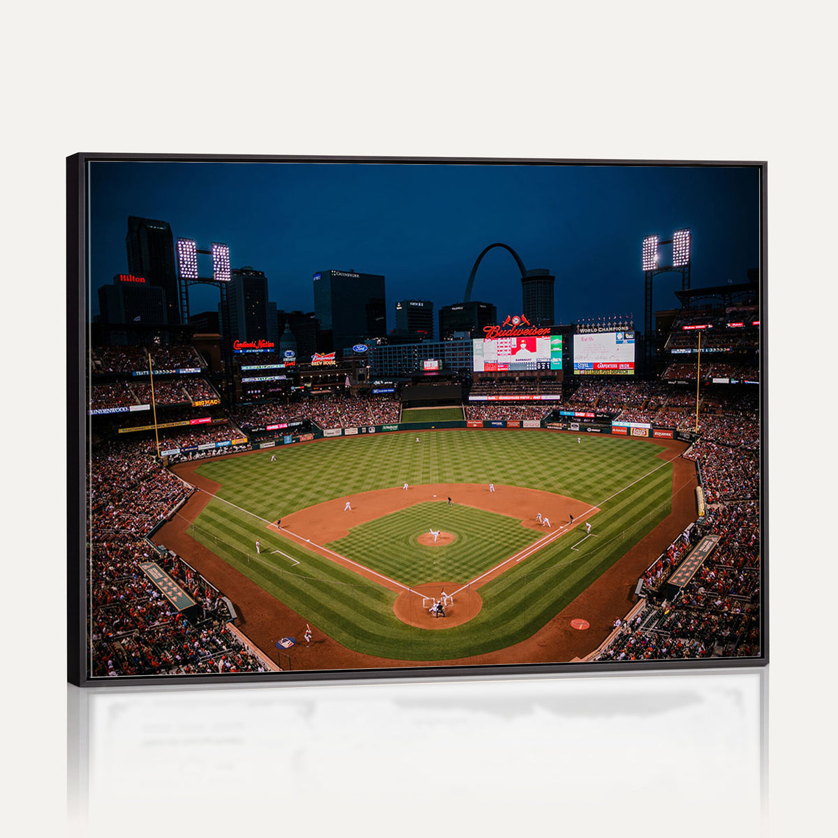 38612-MGV-CV-36X24 - St. Louis Cardinals Baseball Team Print - Busch Stadium Wall Art